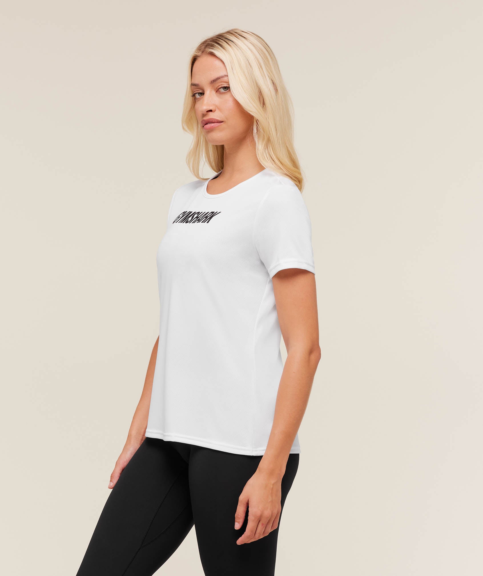 Gymshark Wordmark Graphic T-Shirt - White