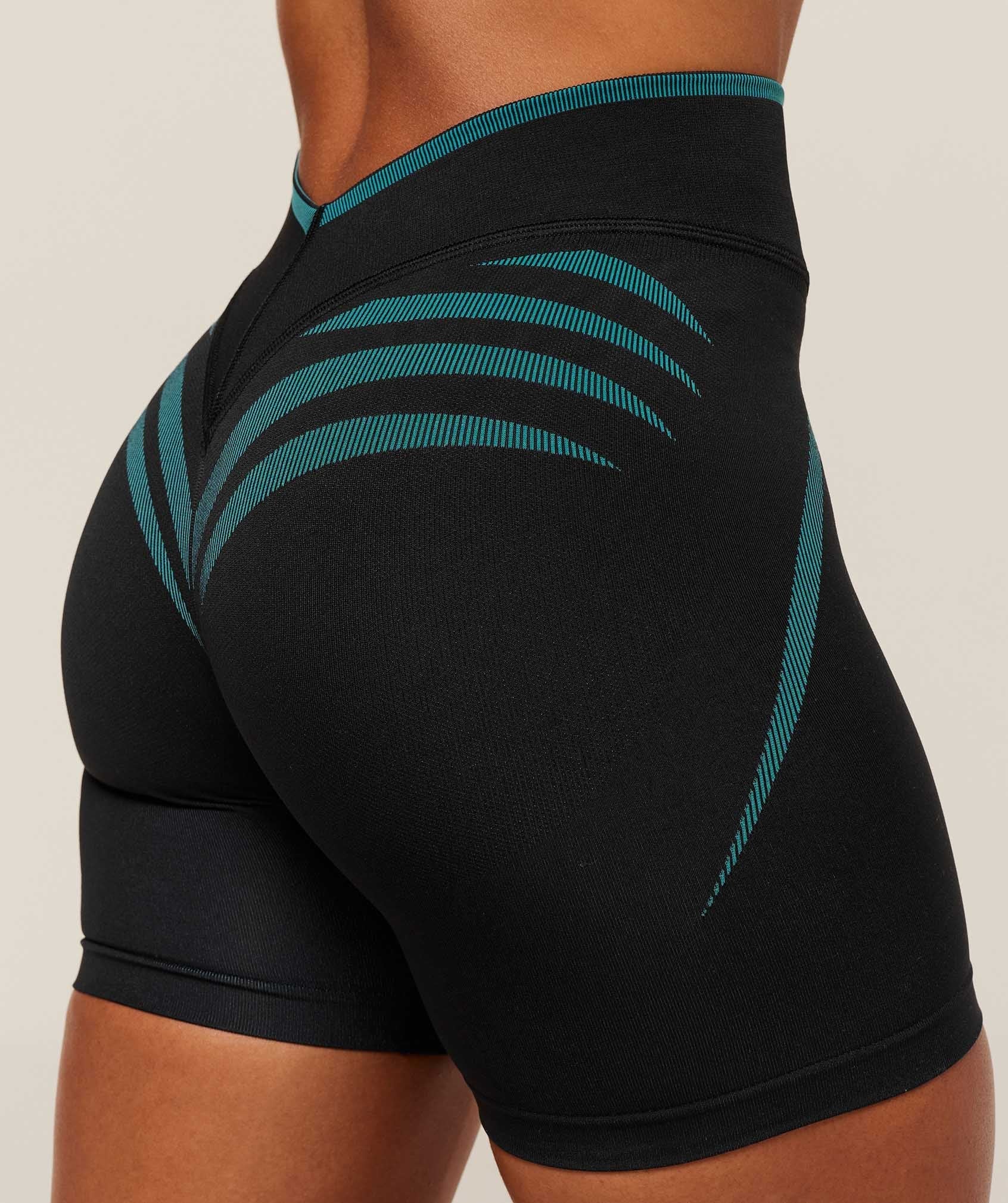 Gymshark Apex Lift Seamless Short - Black/Brand Blue