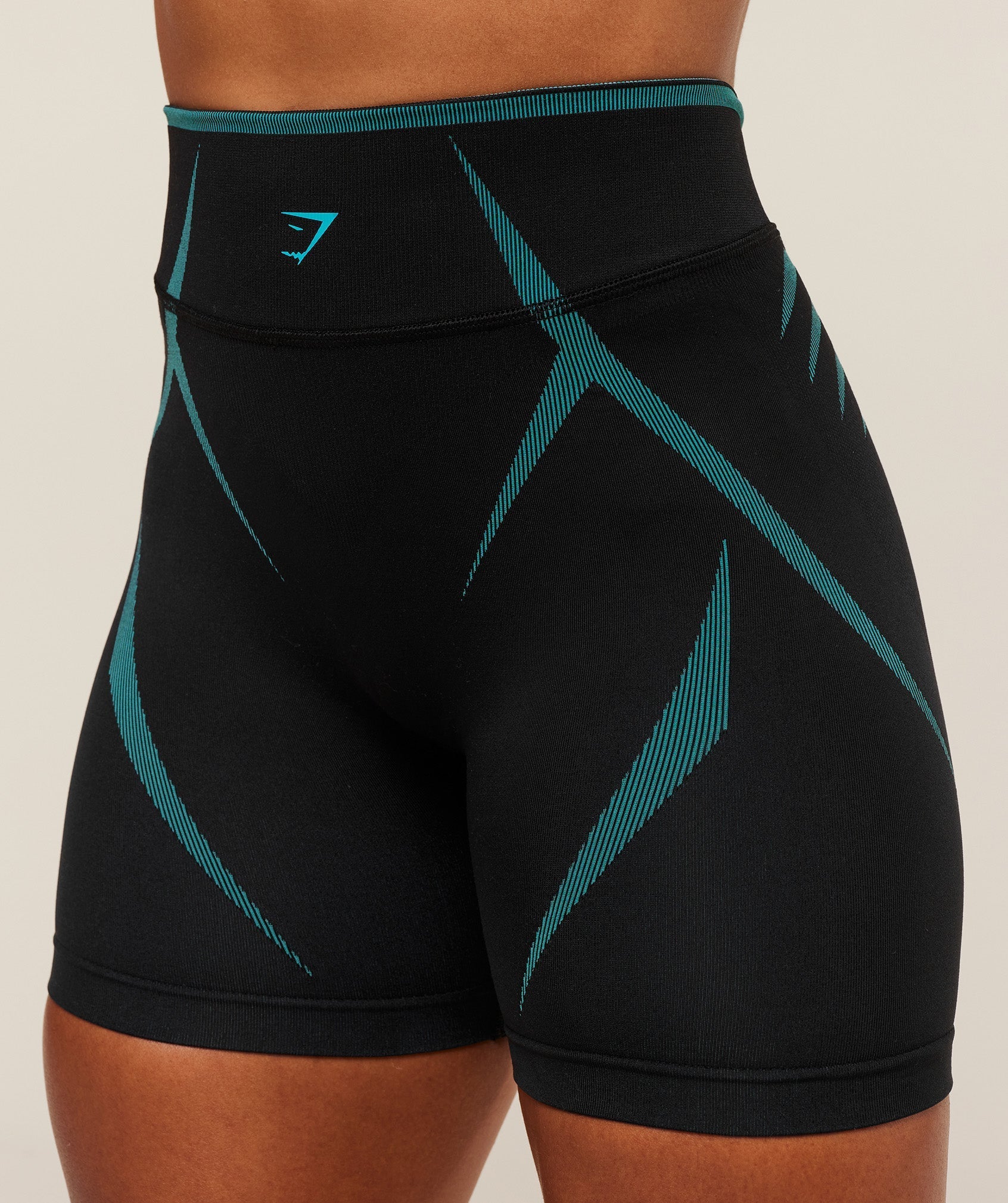 Gymshark Apex Lift Seamless Short - Black/Brand Blue
