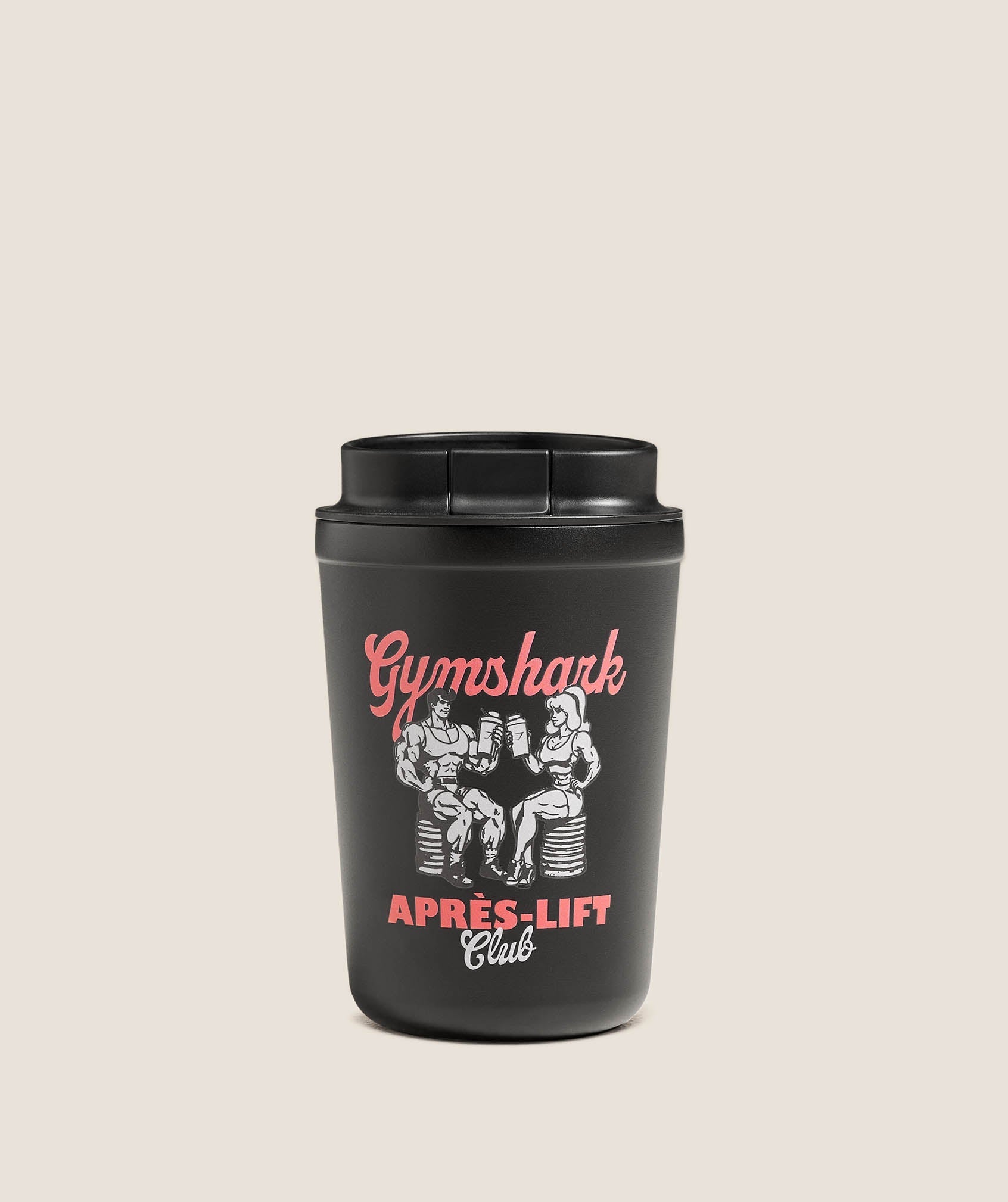 Gymshark Apres Lift Graphic Coffee Cup - Black