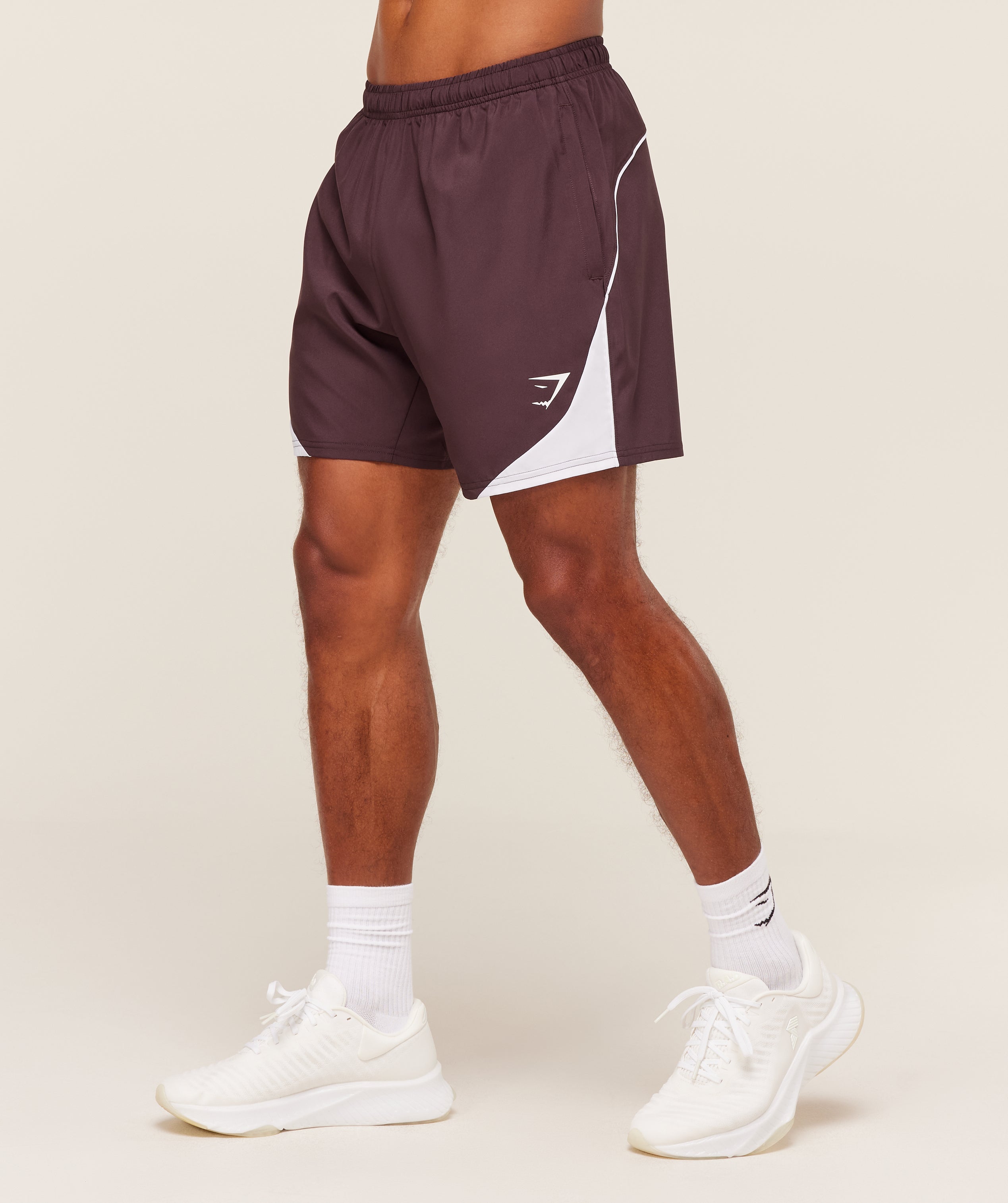Gymshark Arrival Block 6" Shorts - Cherry Purple