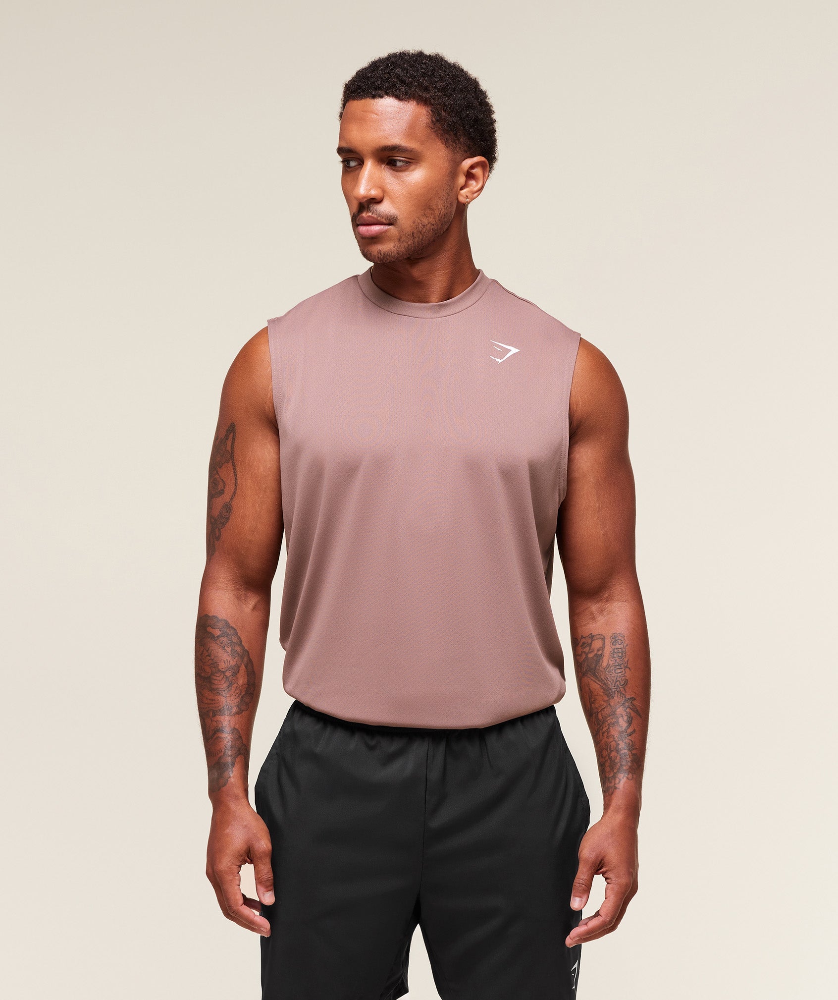 Gymshark Arrival Oversized Tank - Chestnut Pink
