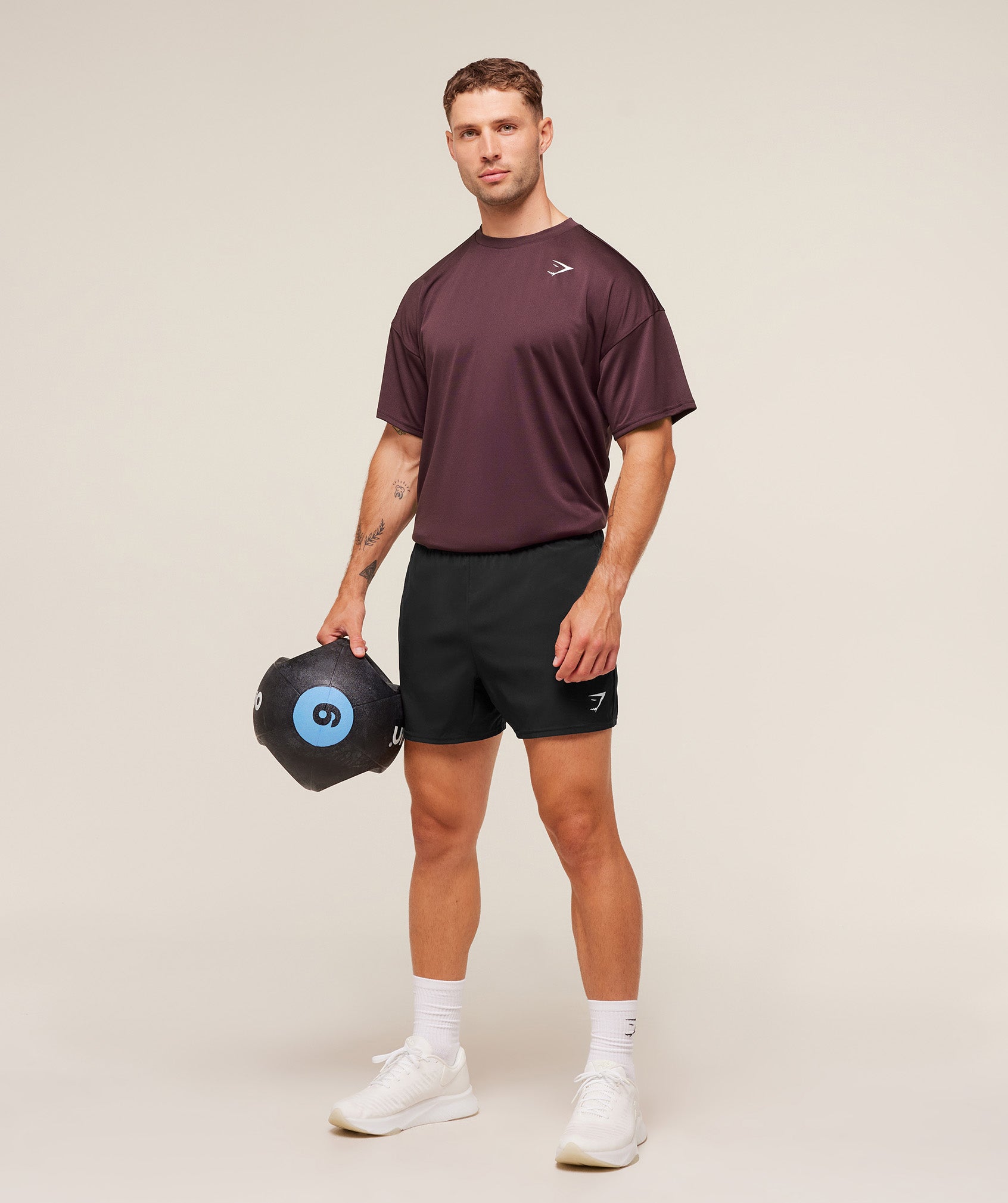 Gymshark Arrival Oversized T-Shirt - Cherry Purple