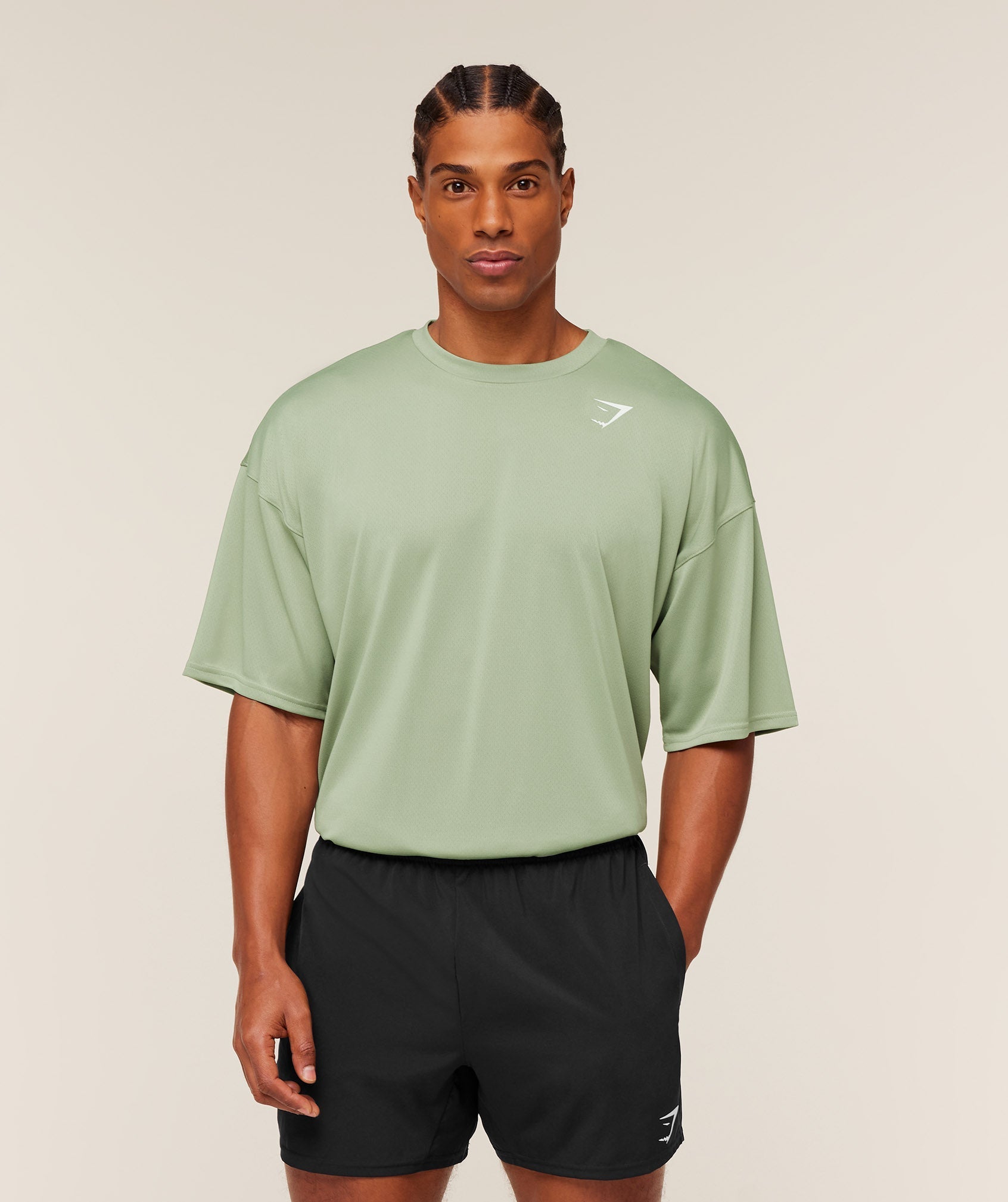 Gymshark Arrival Oversized T-Shirt - GS Haze Green