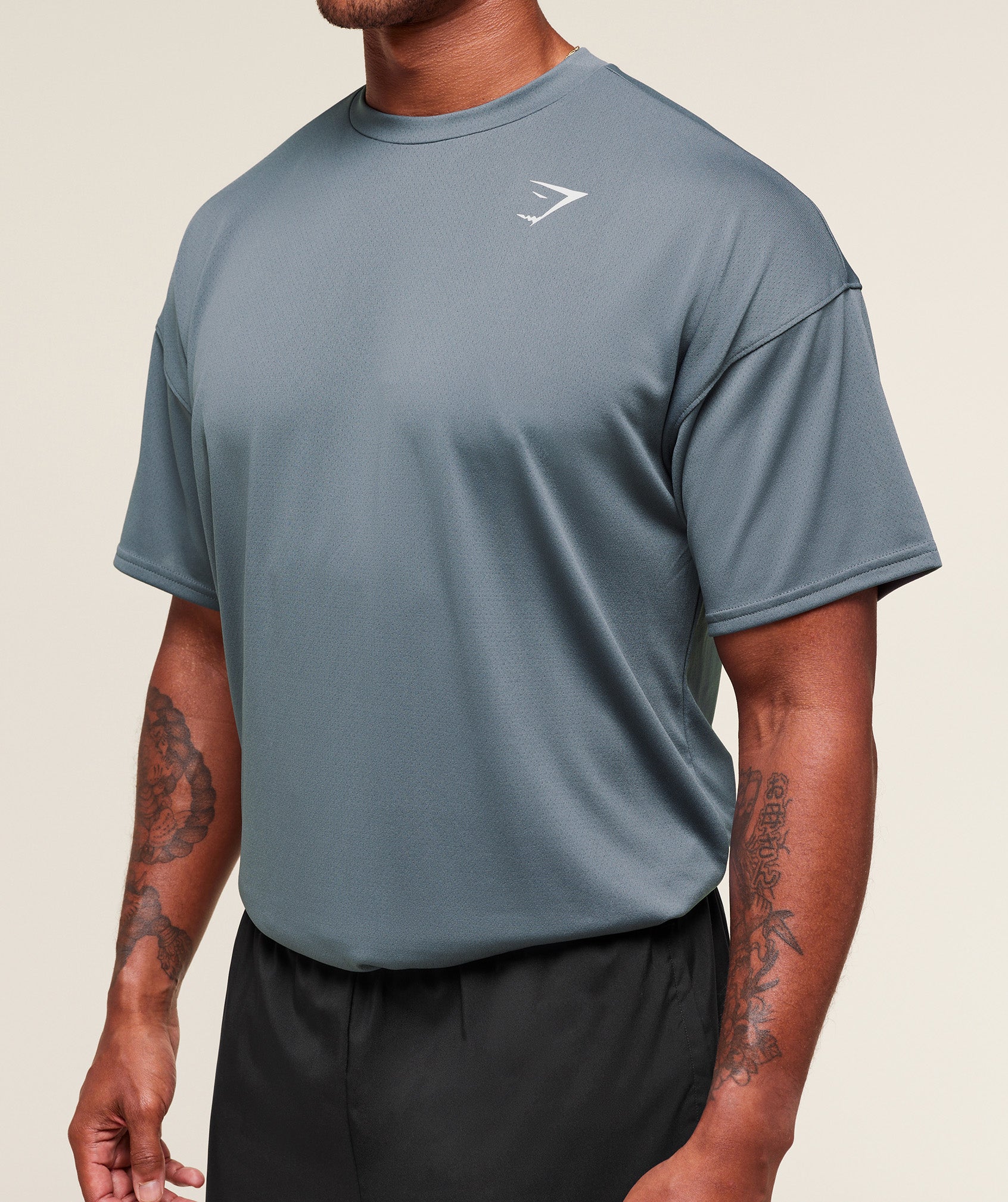 Gymshark Arrival Oversized T-Shirt - Iron Blue