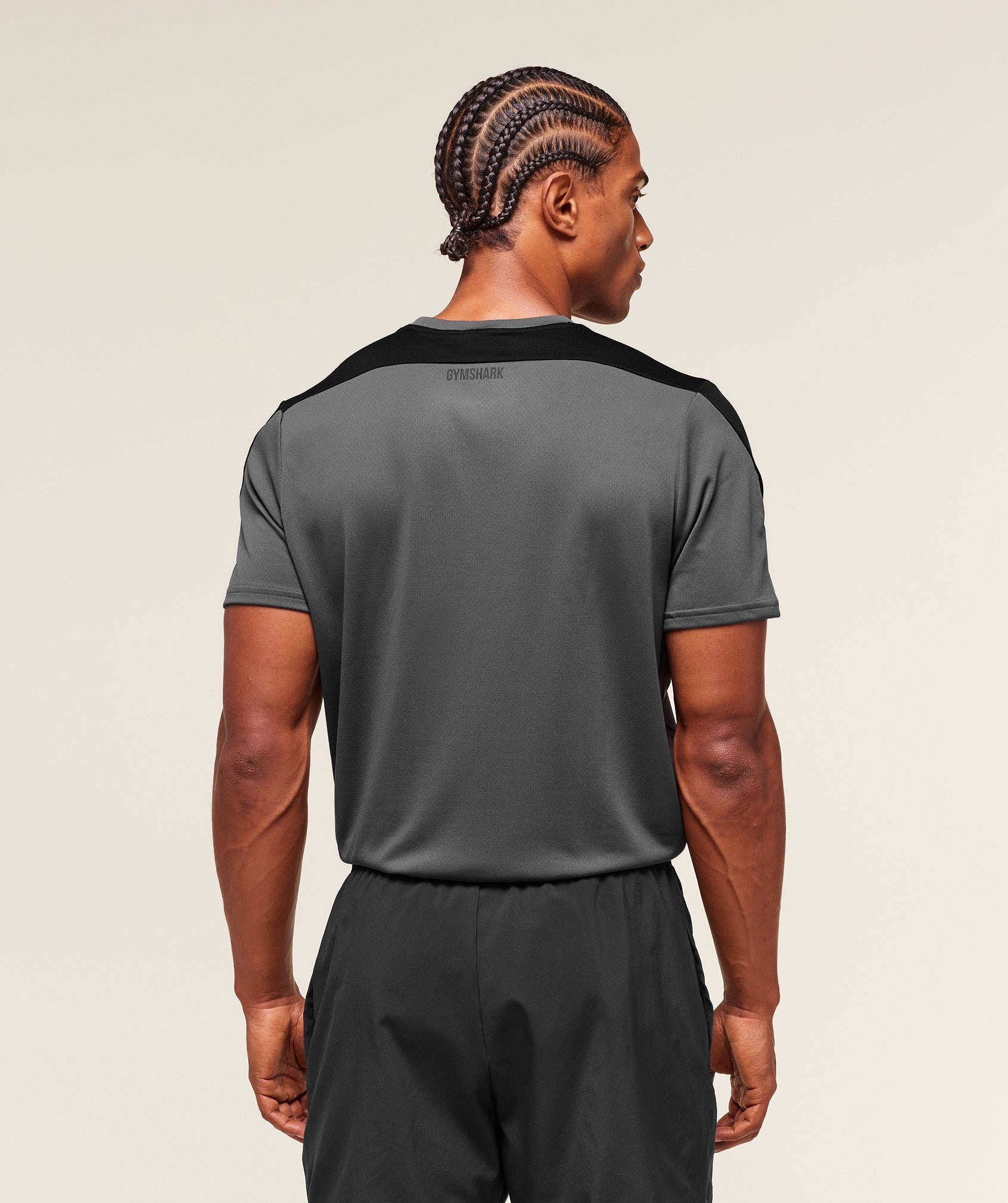 Gymshark Arrival Block T-Shirt - Dark Grey