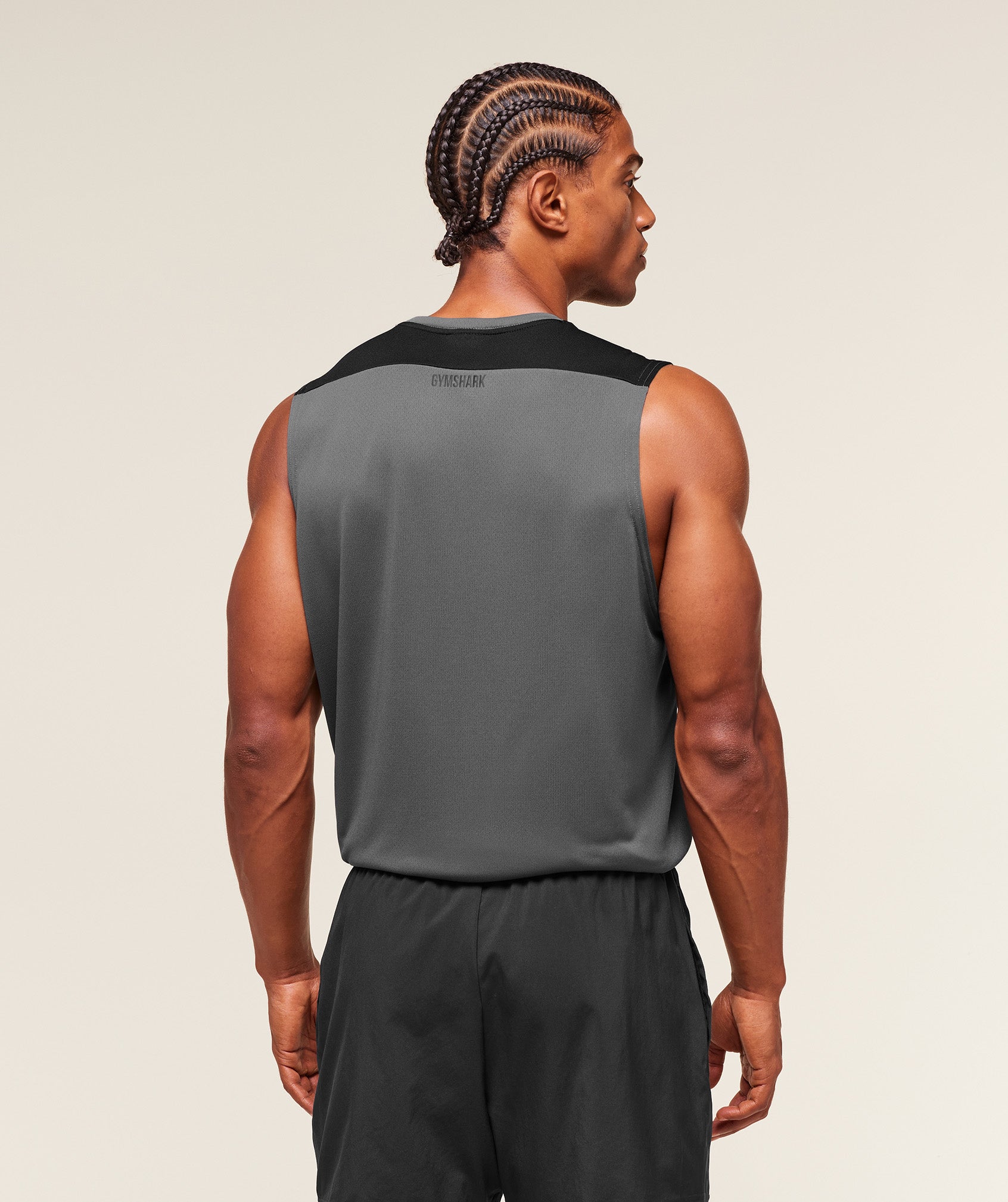 Gymshark Arrival Block Tank - Dark Grey