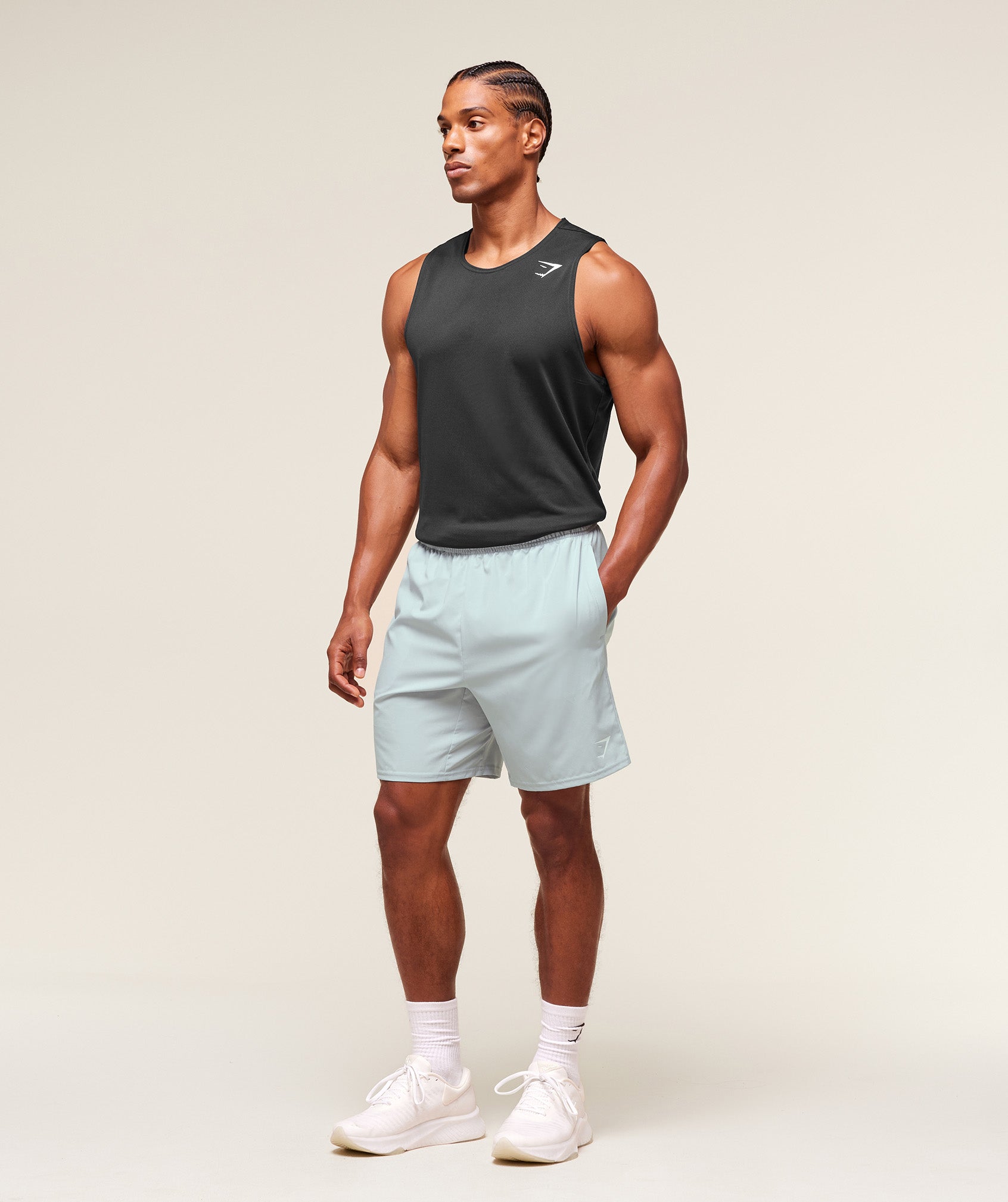 Gymshark Arrival 7" Shorts - Smoke Blue
