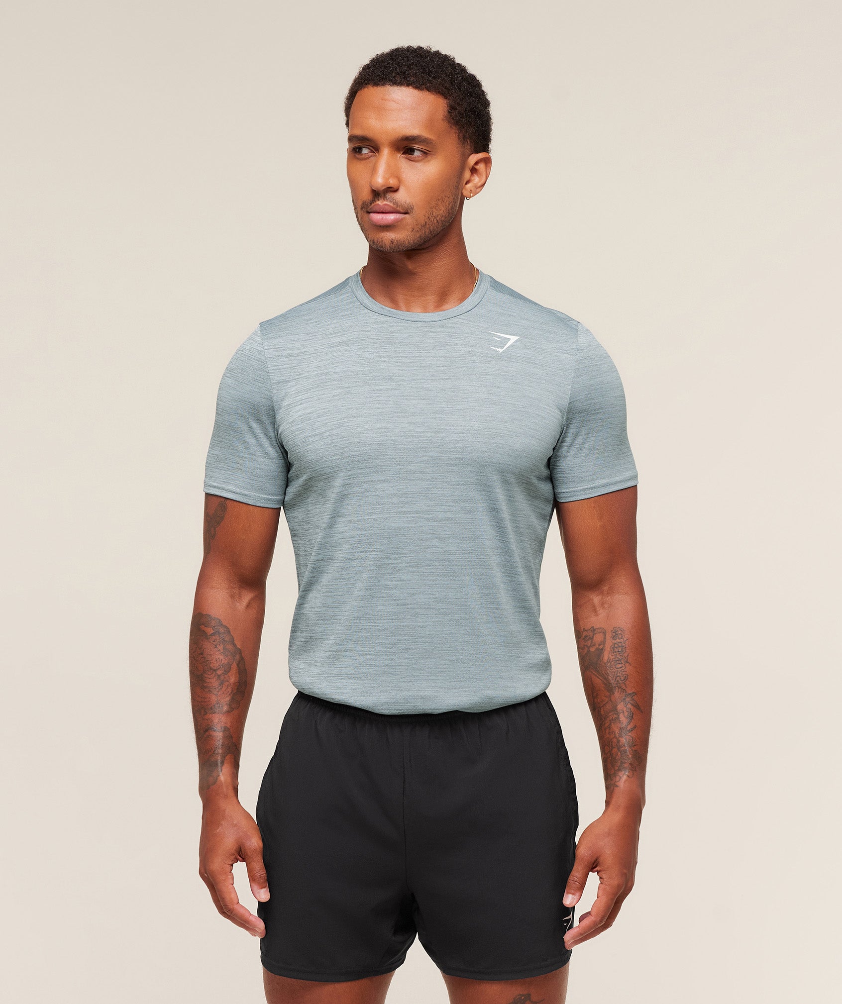 Gymshark Arrival T-Shirt - Smoke Blue/Denim Grey