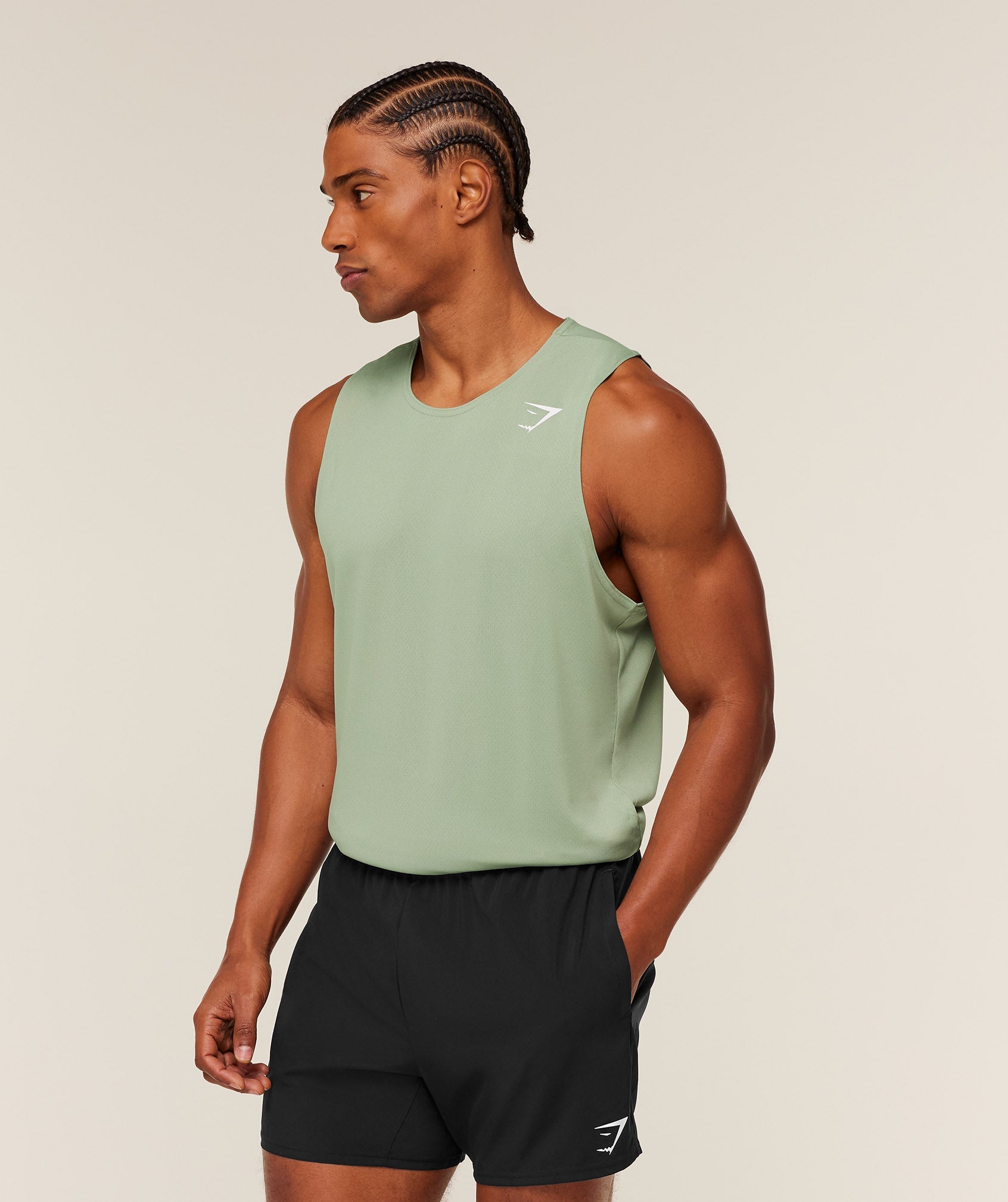 Gymshark Arrival Tank - GS Haze Green