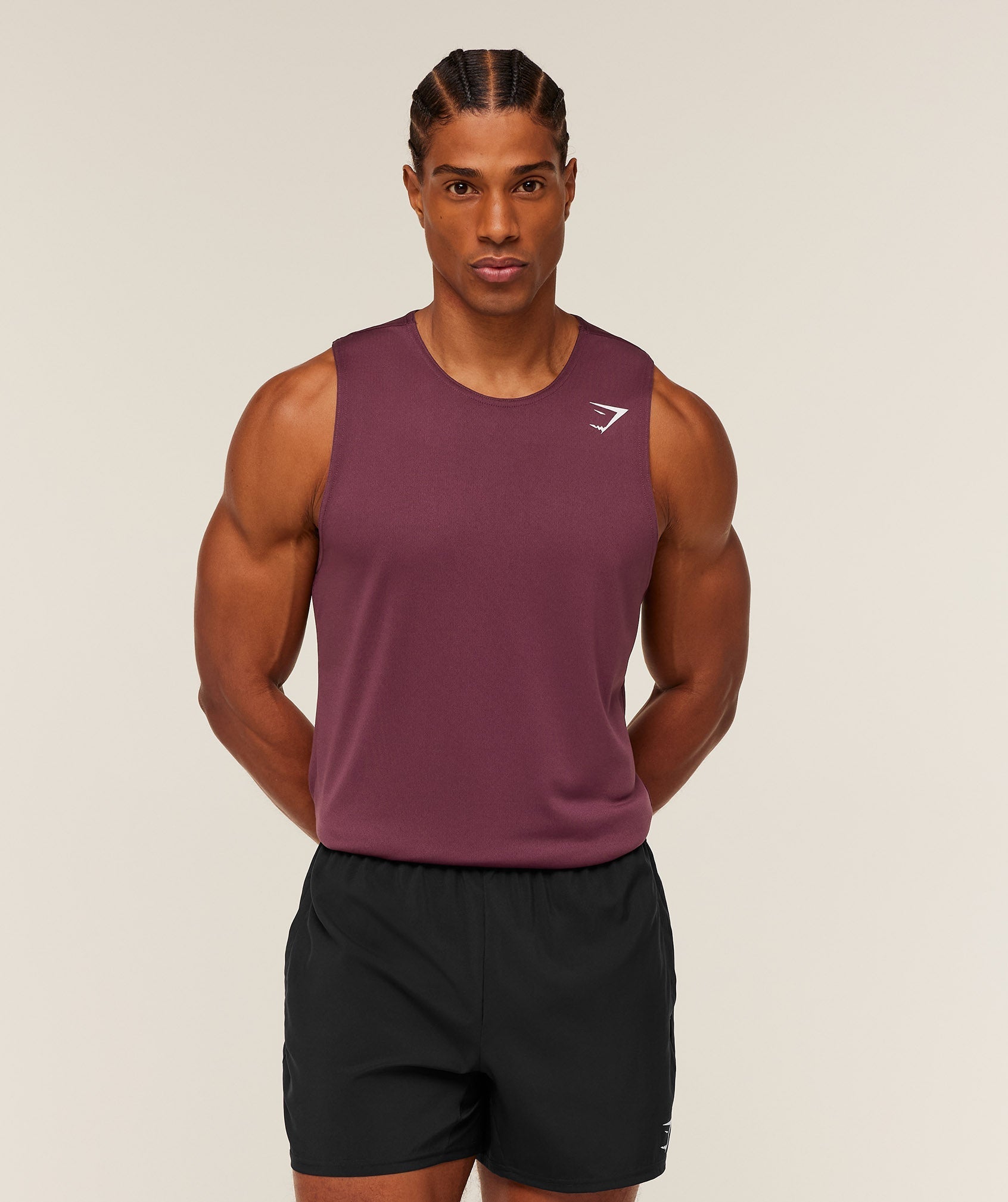 Gymshark Arrival Tank - GS Impact Burgundy