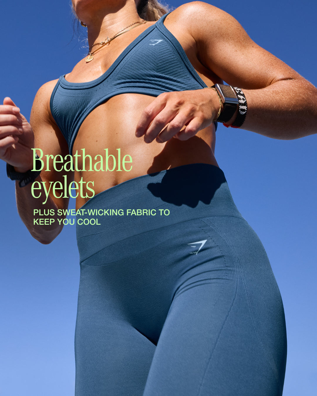 Gymshark Energise Seamless Leggings - Compound Blue