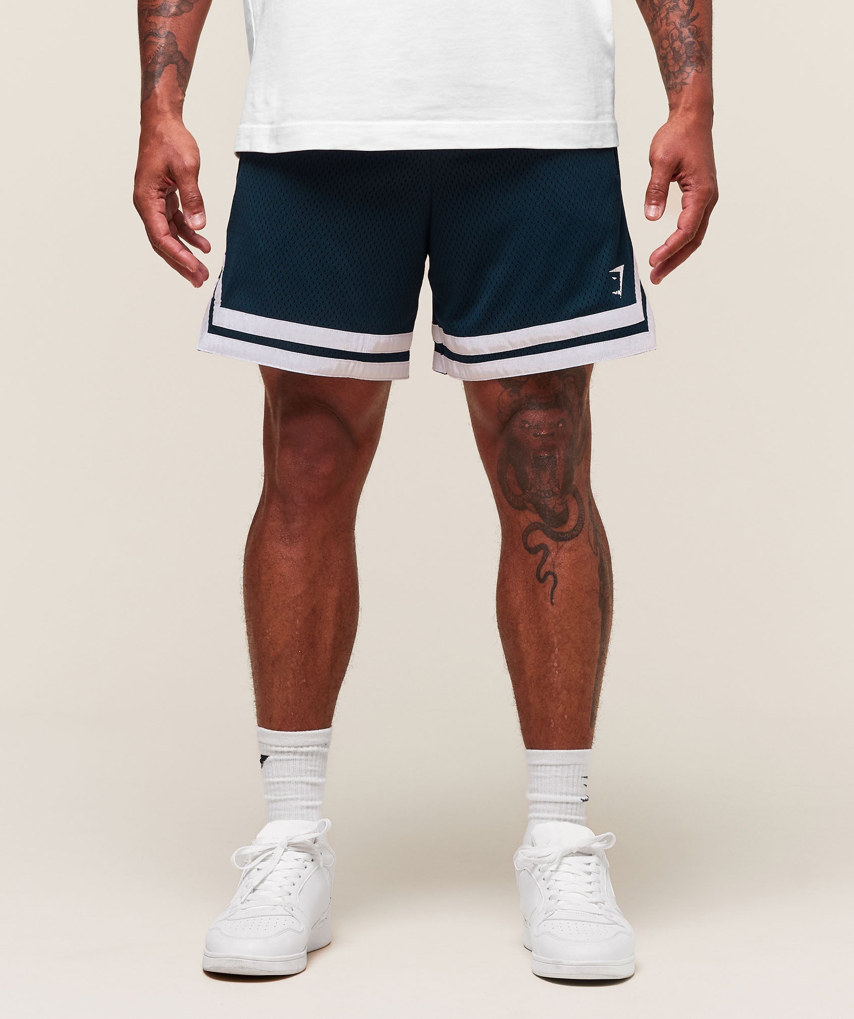 Gymshark Campus Mesh Shorts - Navy