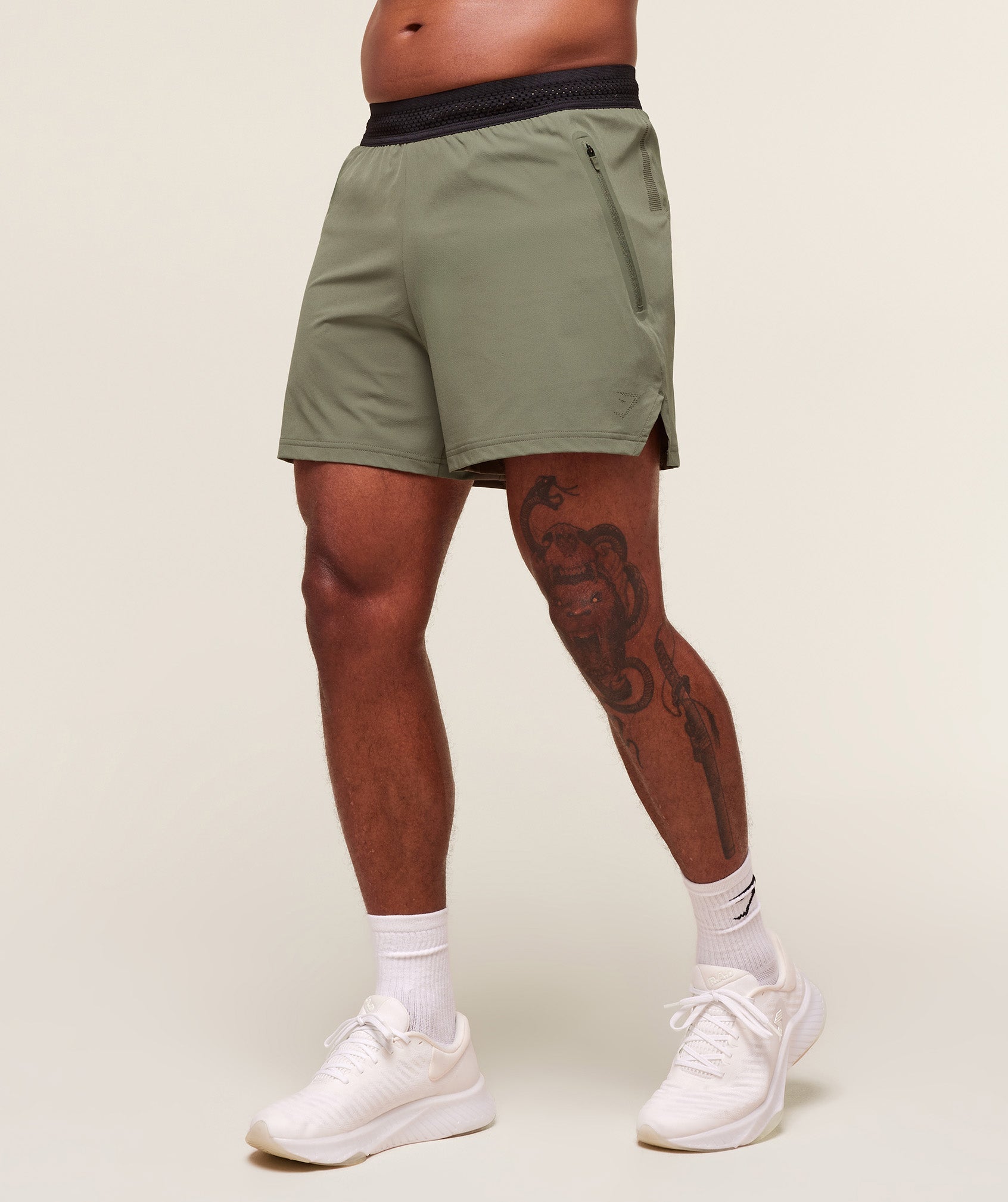 Gymshark Fit Elite 5" Shorts - Base Green