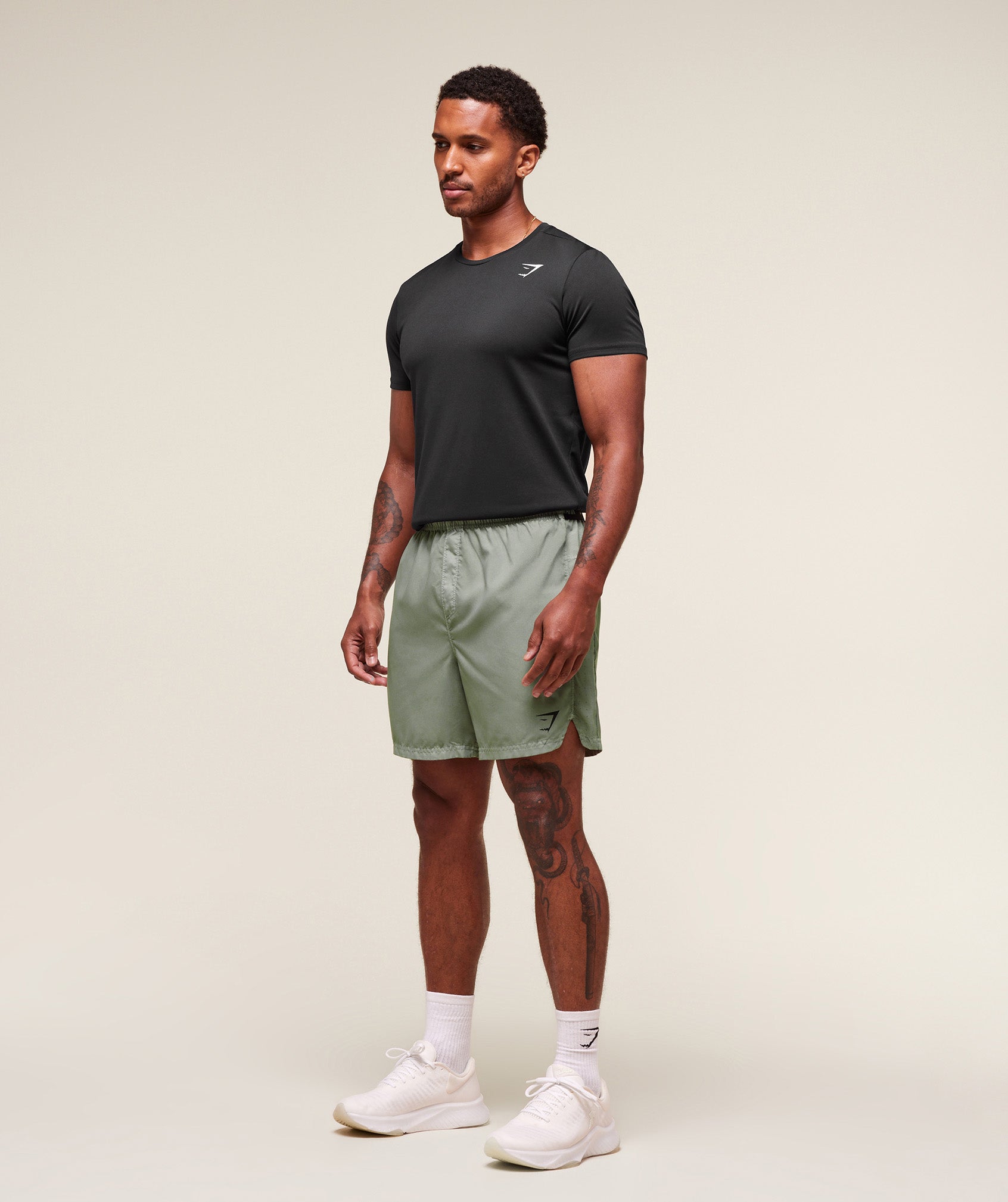 Gymshark Fit Light 7" Shorts - Strength Green
