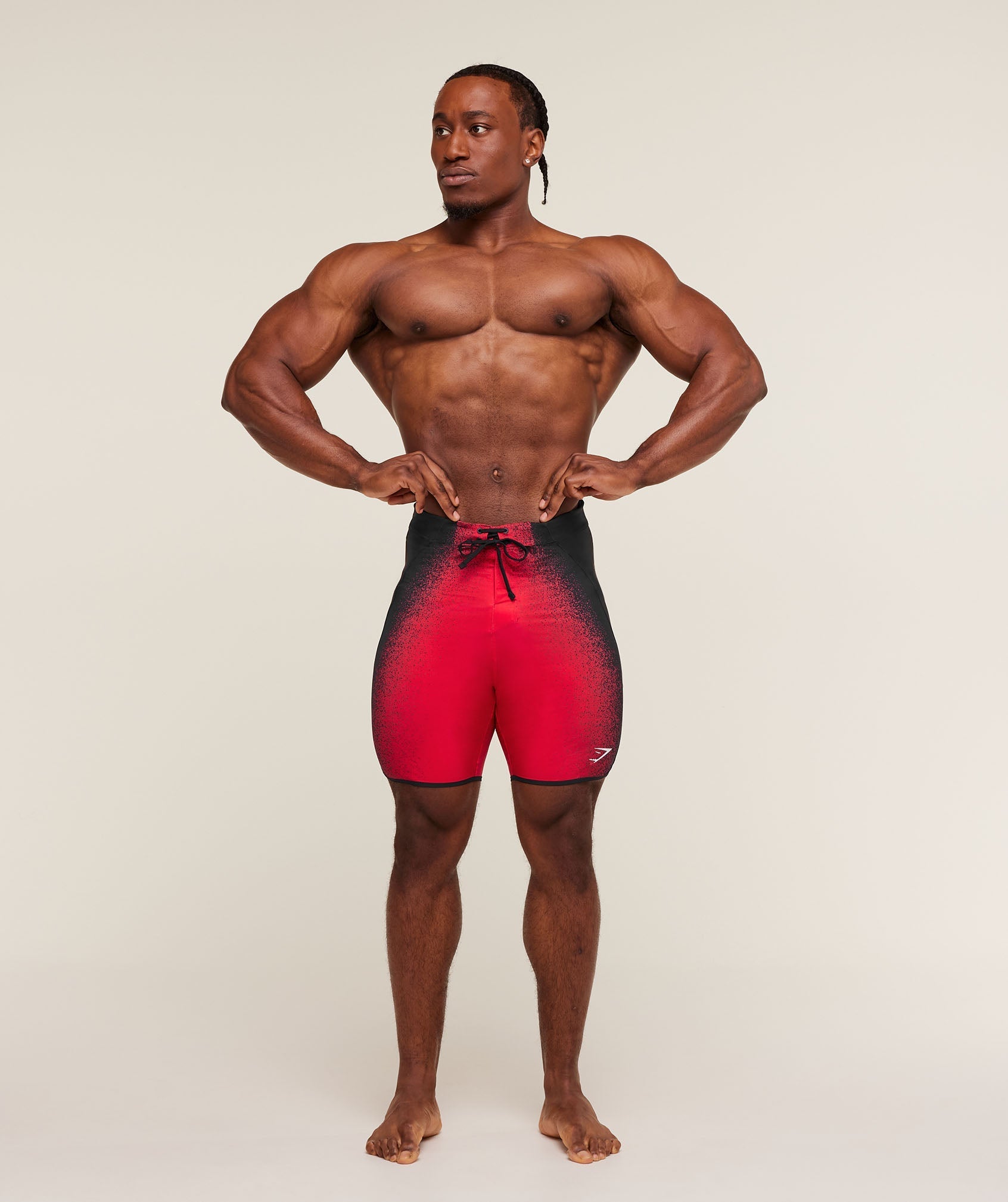 Gymshark RT Competition Board Short - GS Athletic Red/GS Black