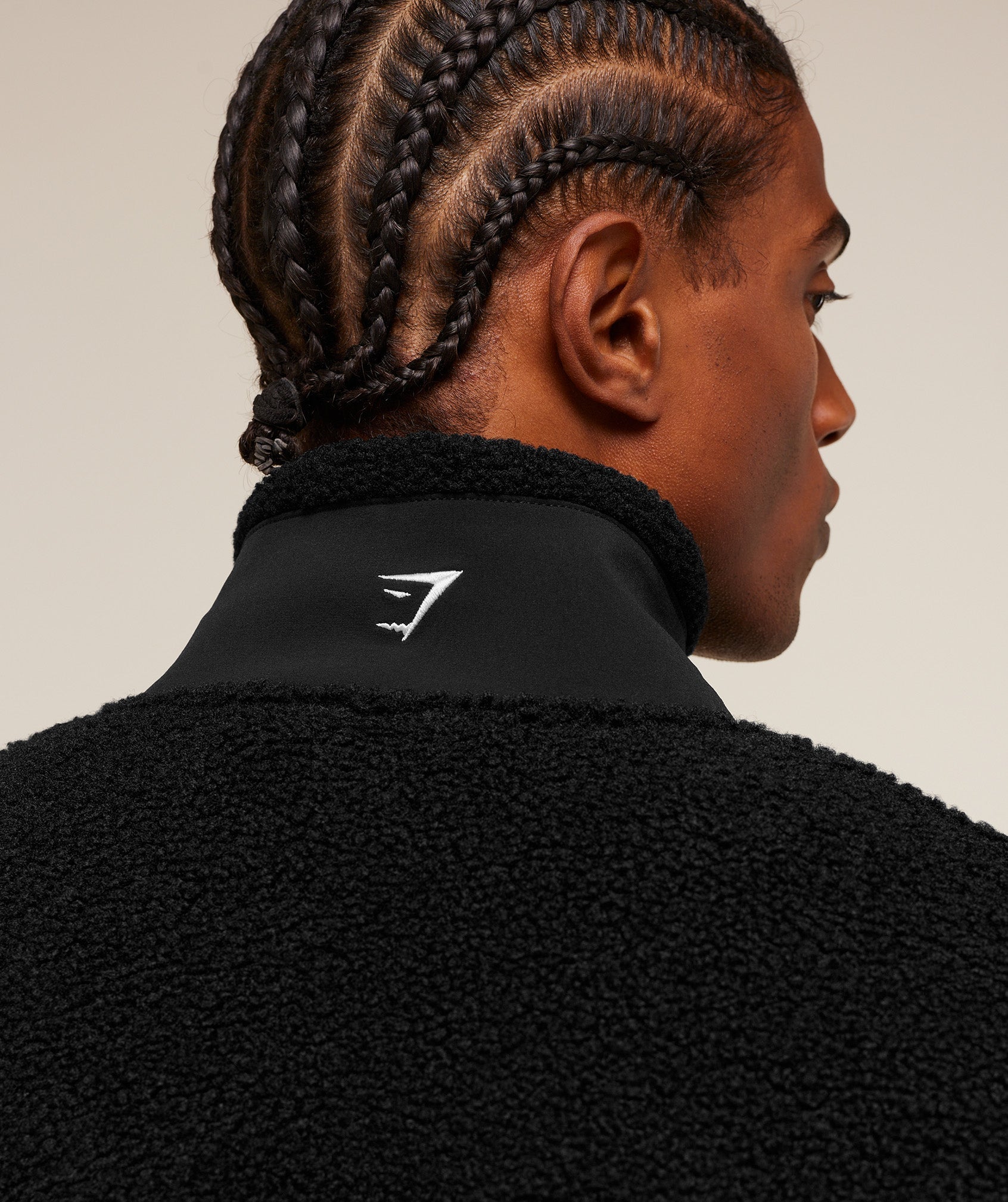 Gymshark Borg Zip Through Jacket - Black