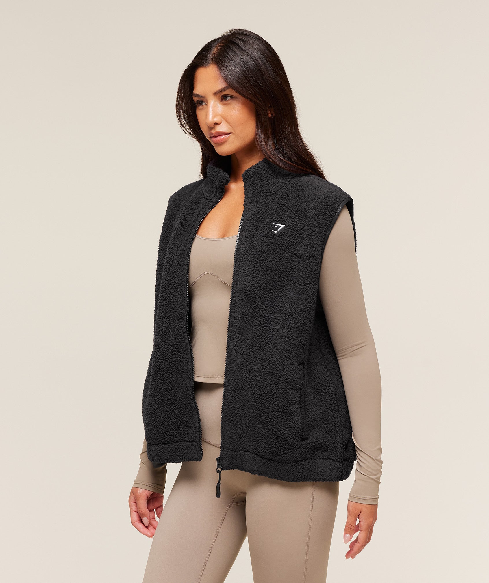 Gymshark Sherpa Gilet - Black