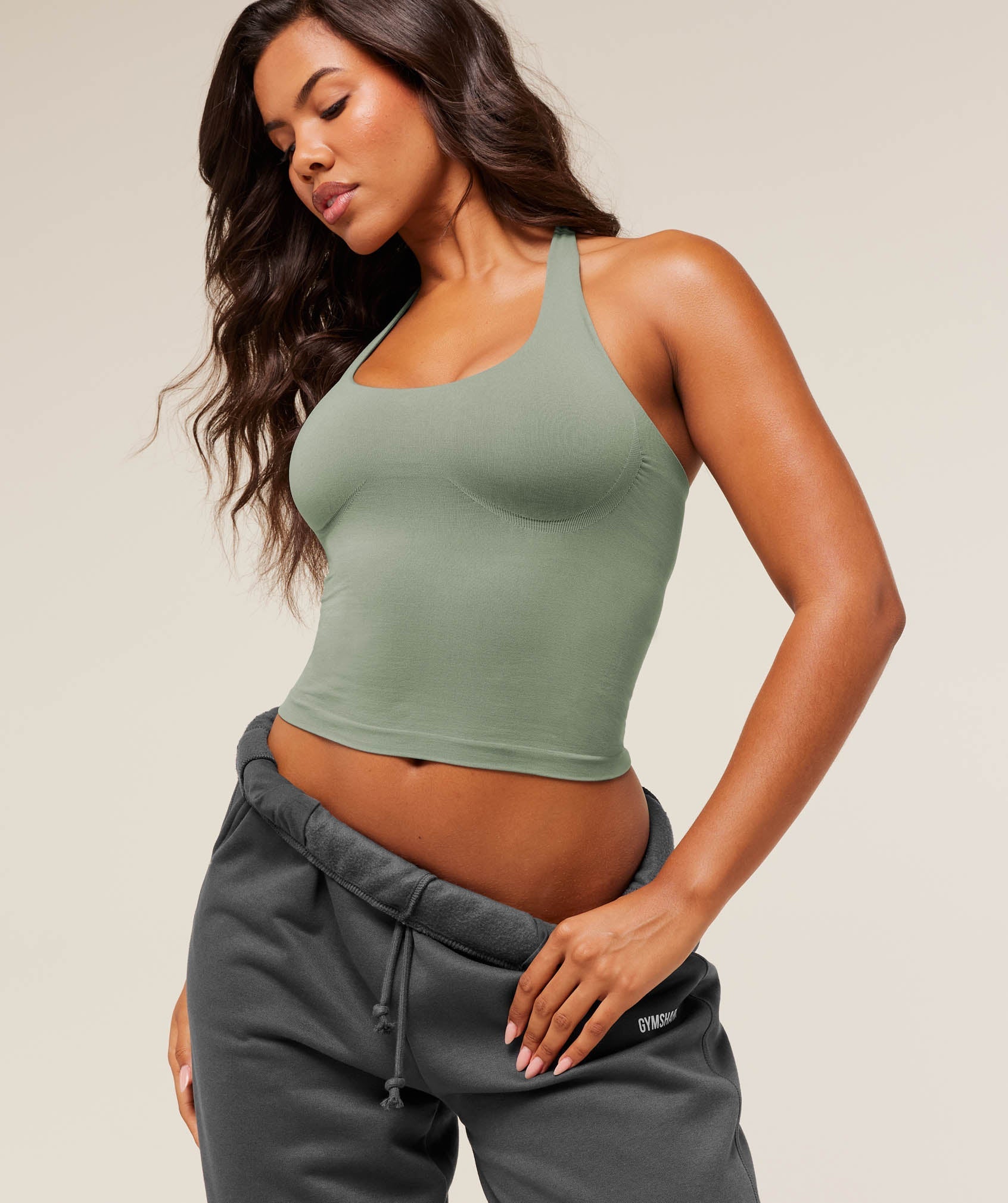 Gymshark Cosy Luxe Cuffed Joggers - Onyx Grey