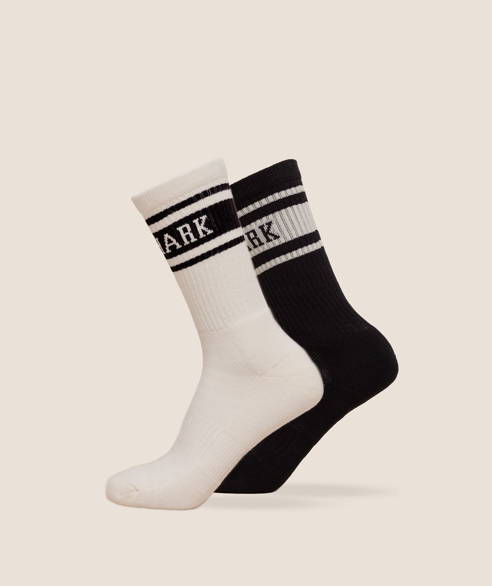 Gymshark Collegiate Crew Sock 2pk - Black