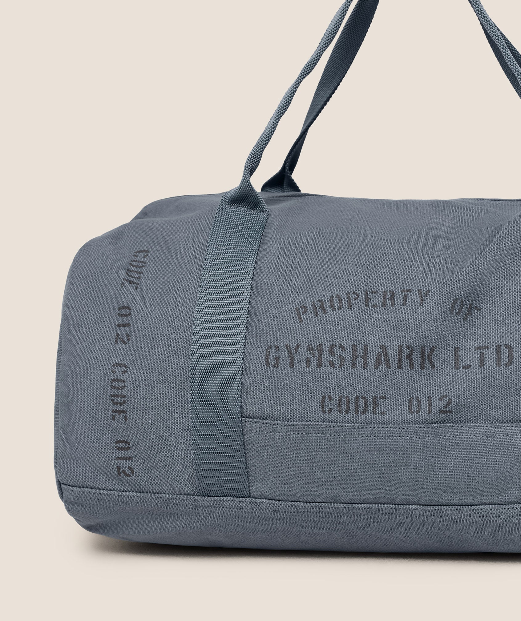 Gymshark Graphic Duffle Bag - Iron Blue