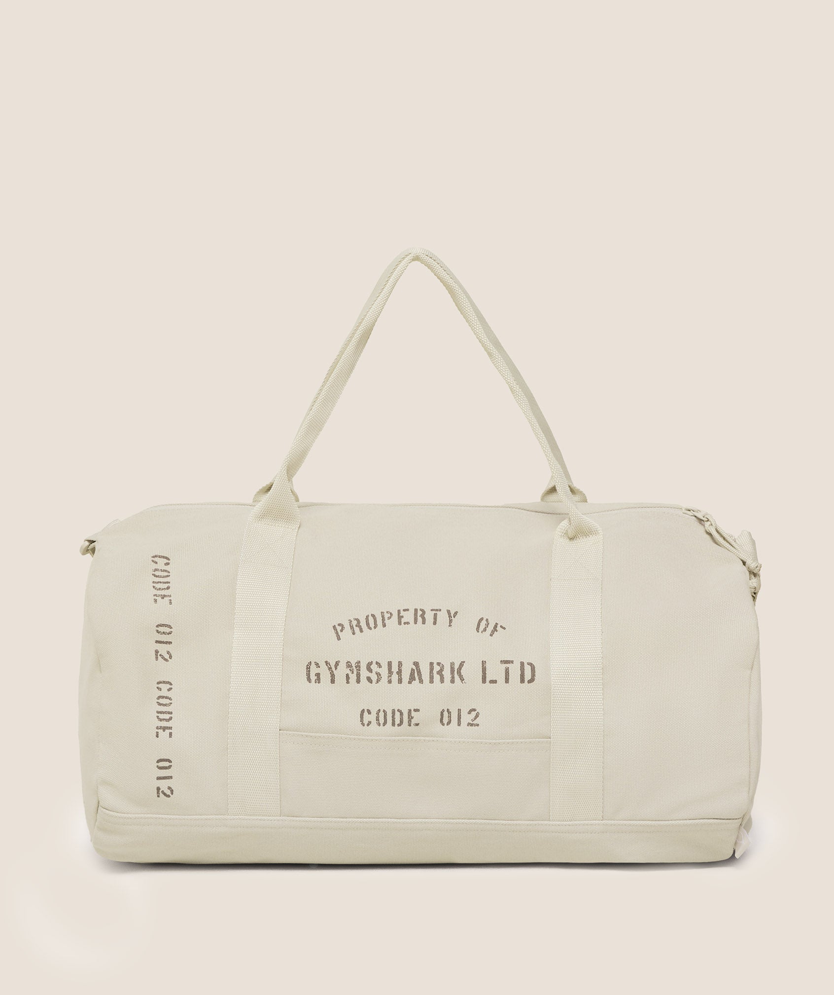 Gymshark Graphic Duffle Bag - Pebble Grey