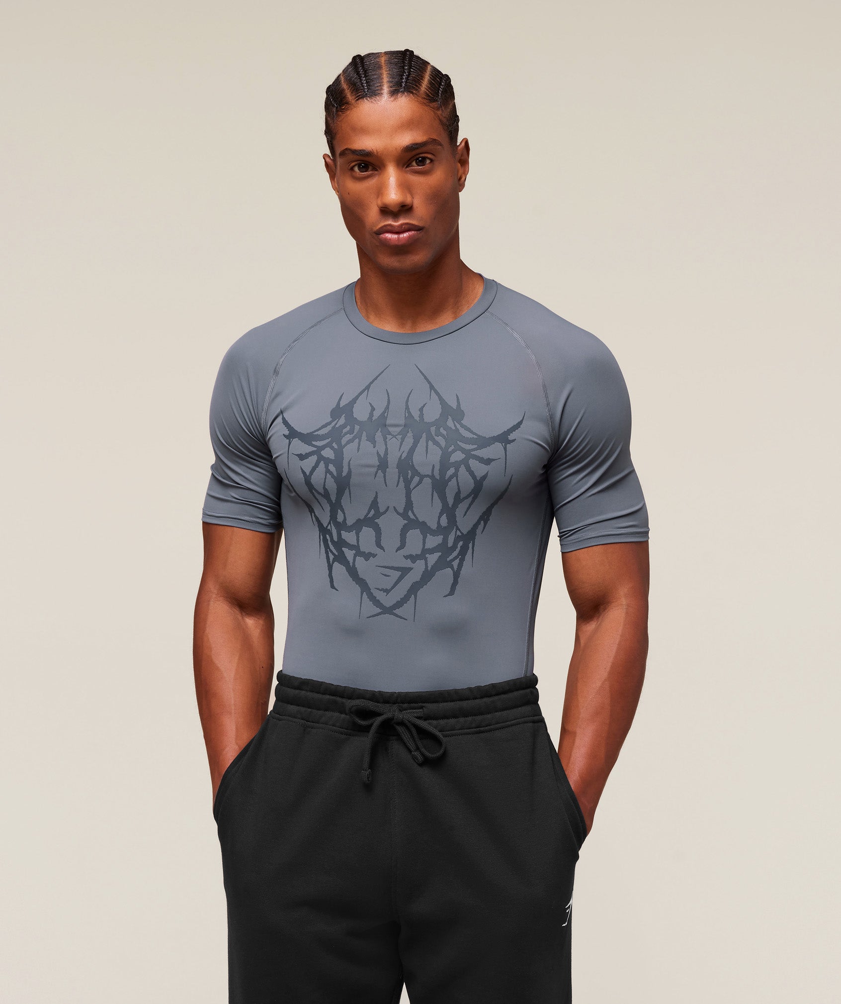 Gymshark Carlos x Element Baselayer - Iron Blue