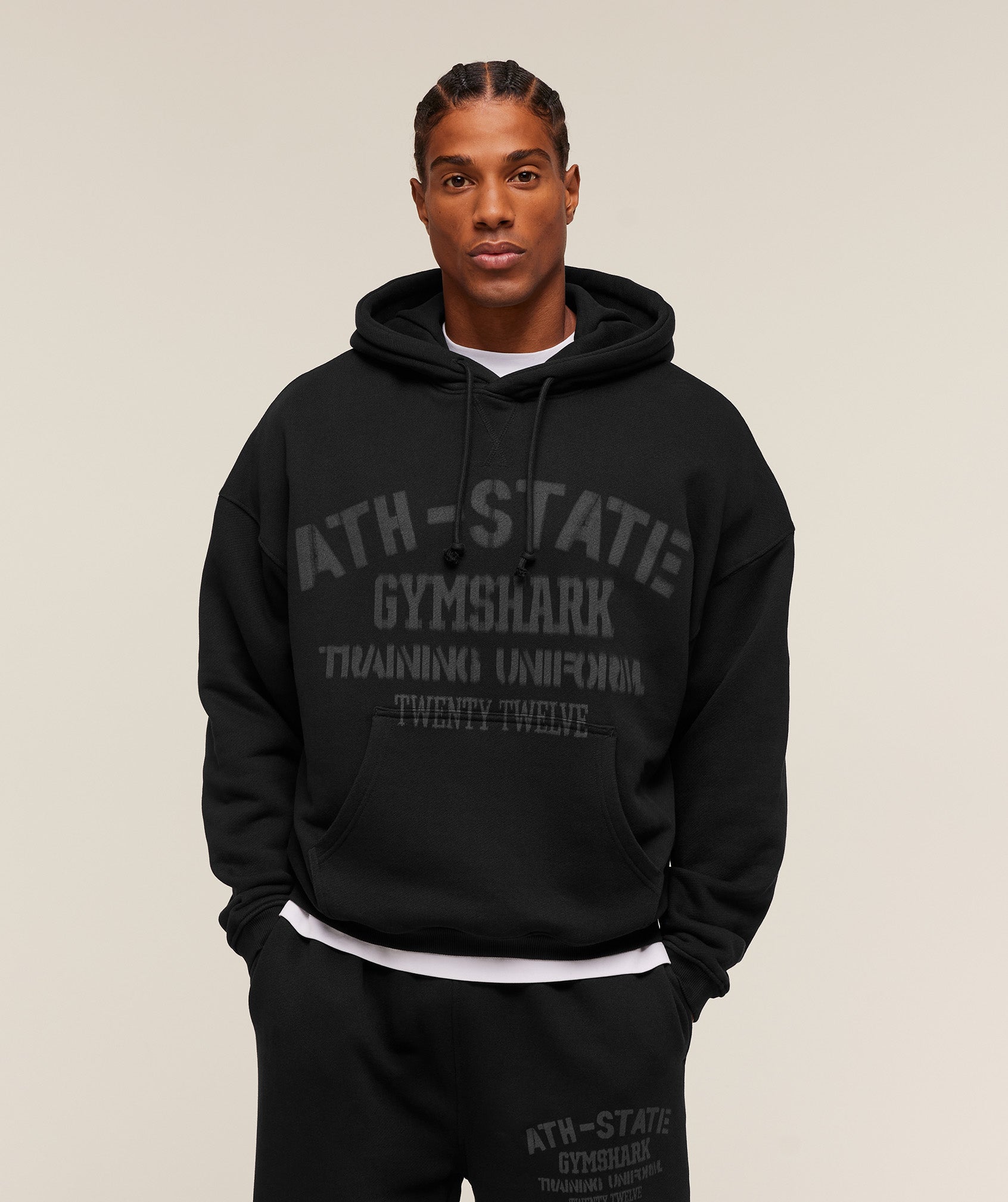 Gymshark Collegiate Hoodie - Black