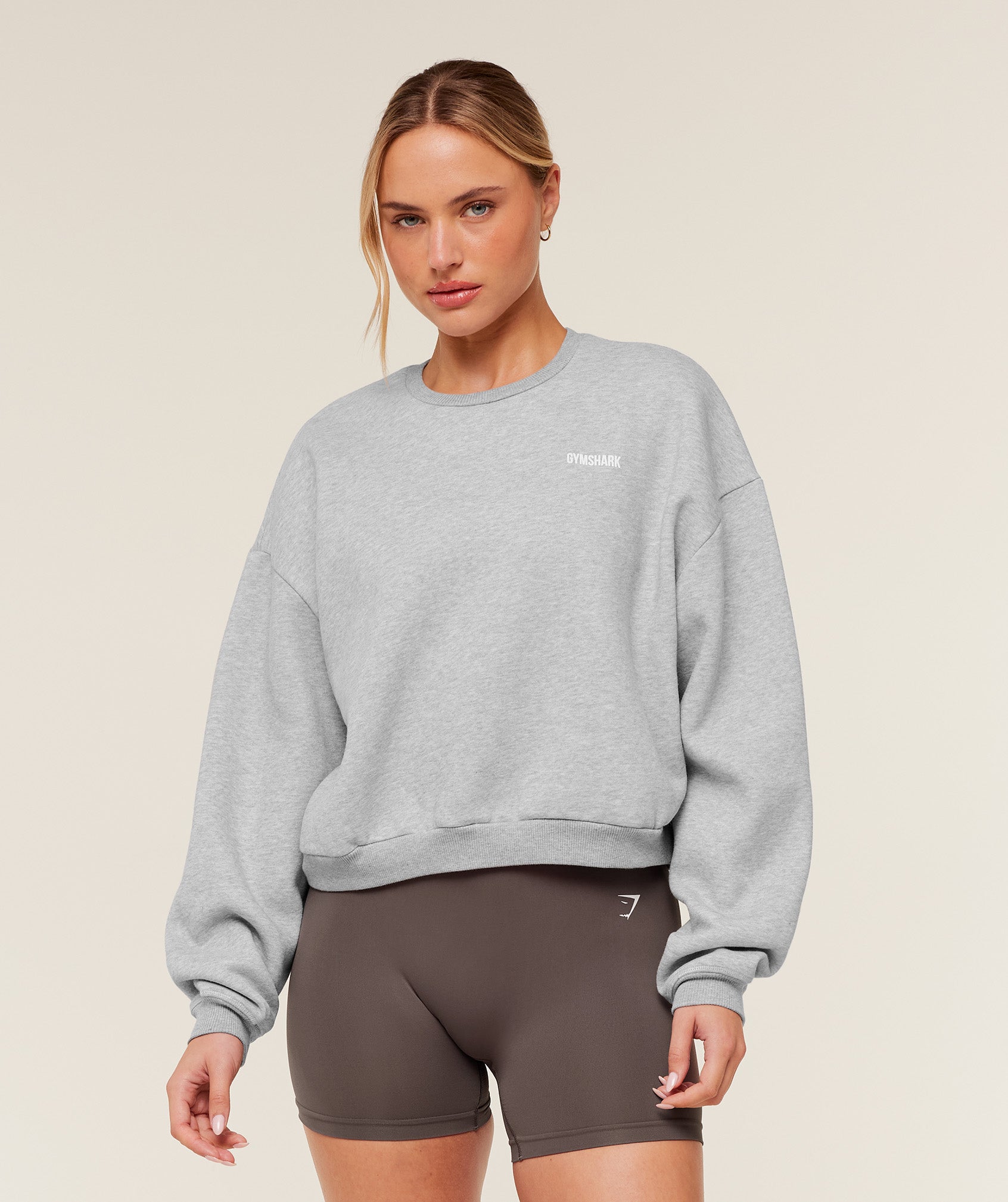 Gymshark Cosy Luxe Sweatshirt - Bros Soft Grey Marl
