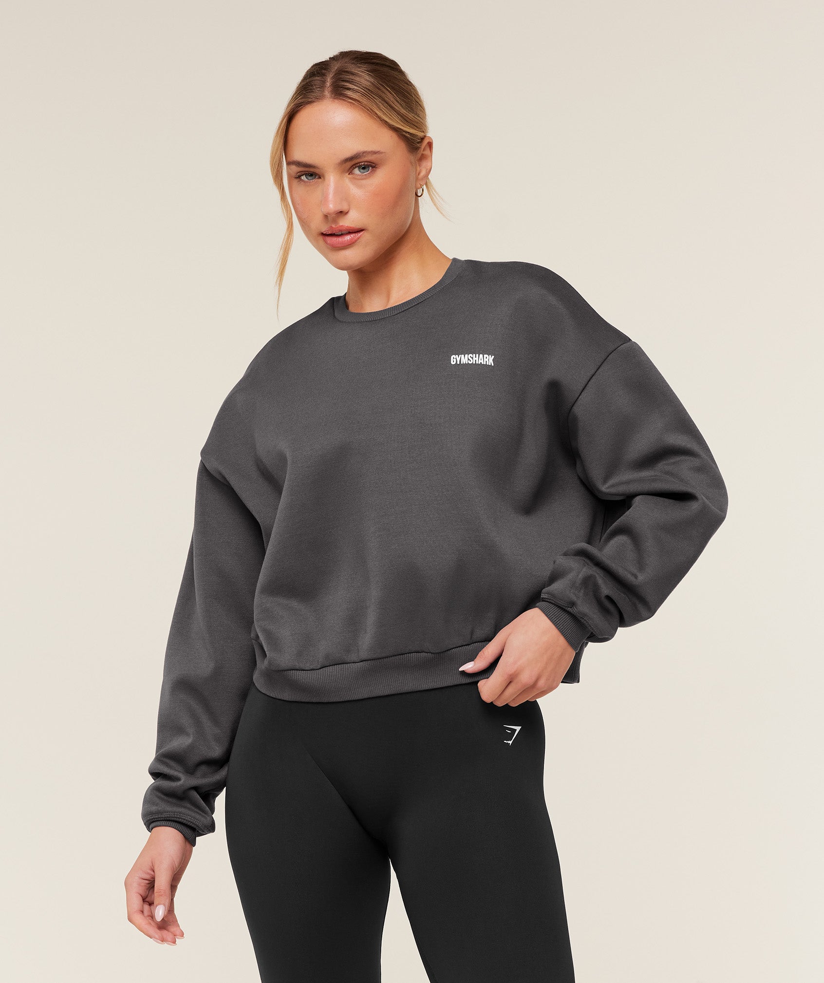 Gymshark Cosy Luxe Sweatshirt - Onyx Grey