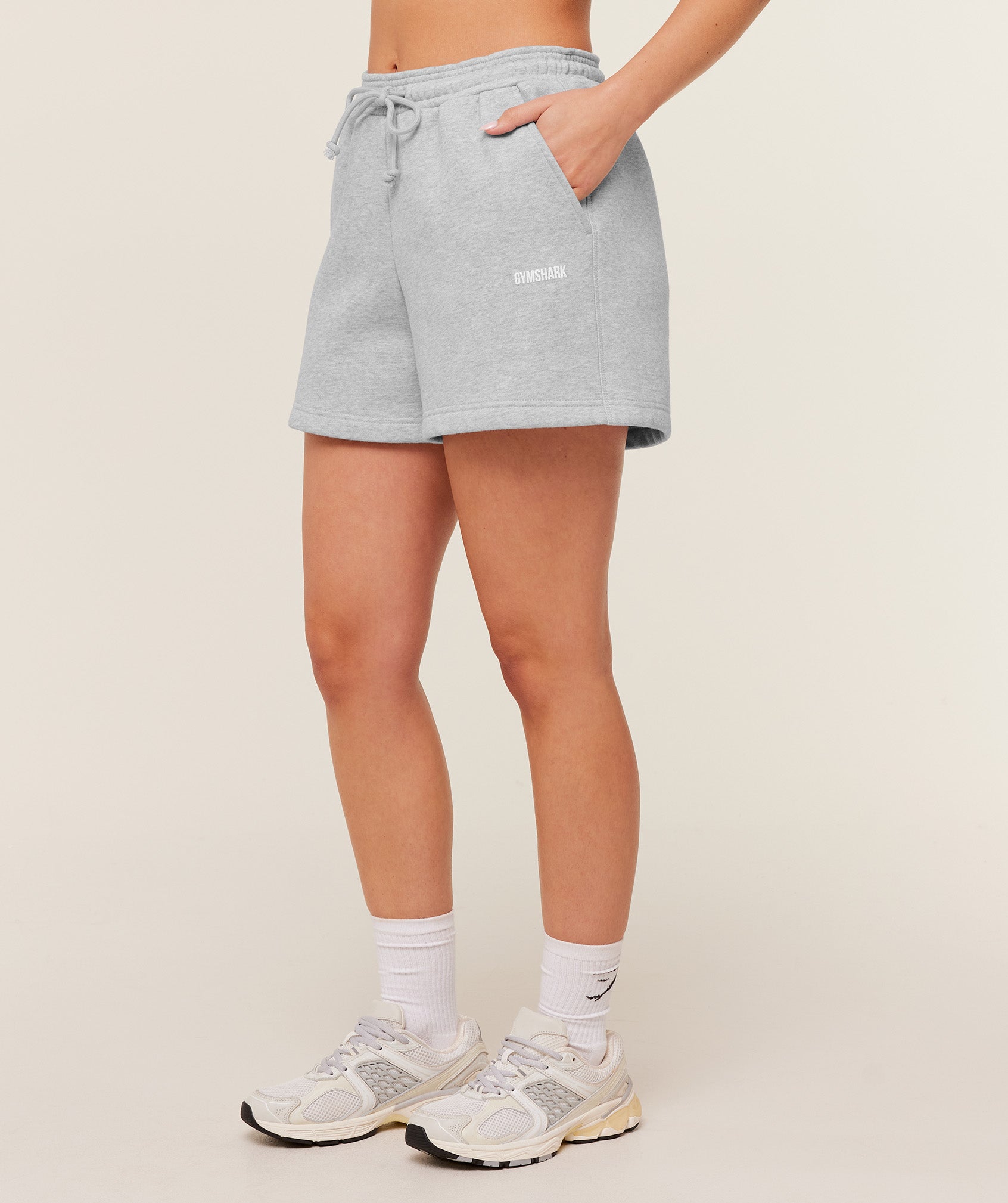 Gymshark Cosy Luxe Shorts - Bros Soft Grey Marl