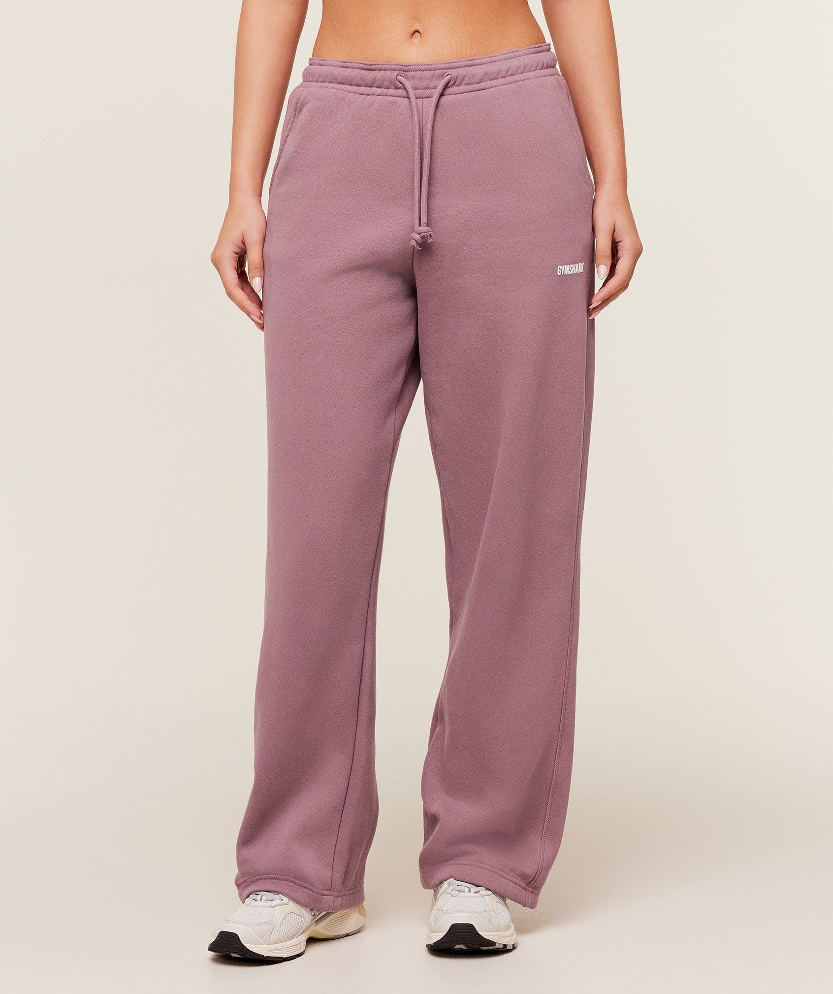 Gymshark Cosy Luxe Straight Leg Regular Joggers - Calm Pink
