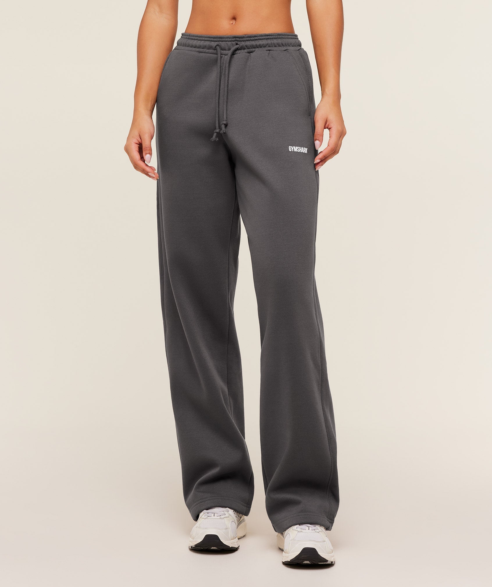 Gymshark Cosy Luxe Straight Leg Tall Joggers - Onyx Grey