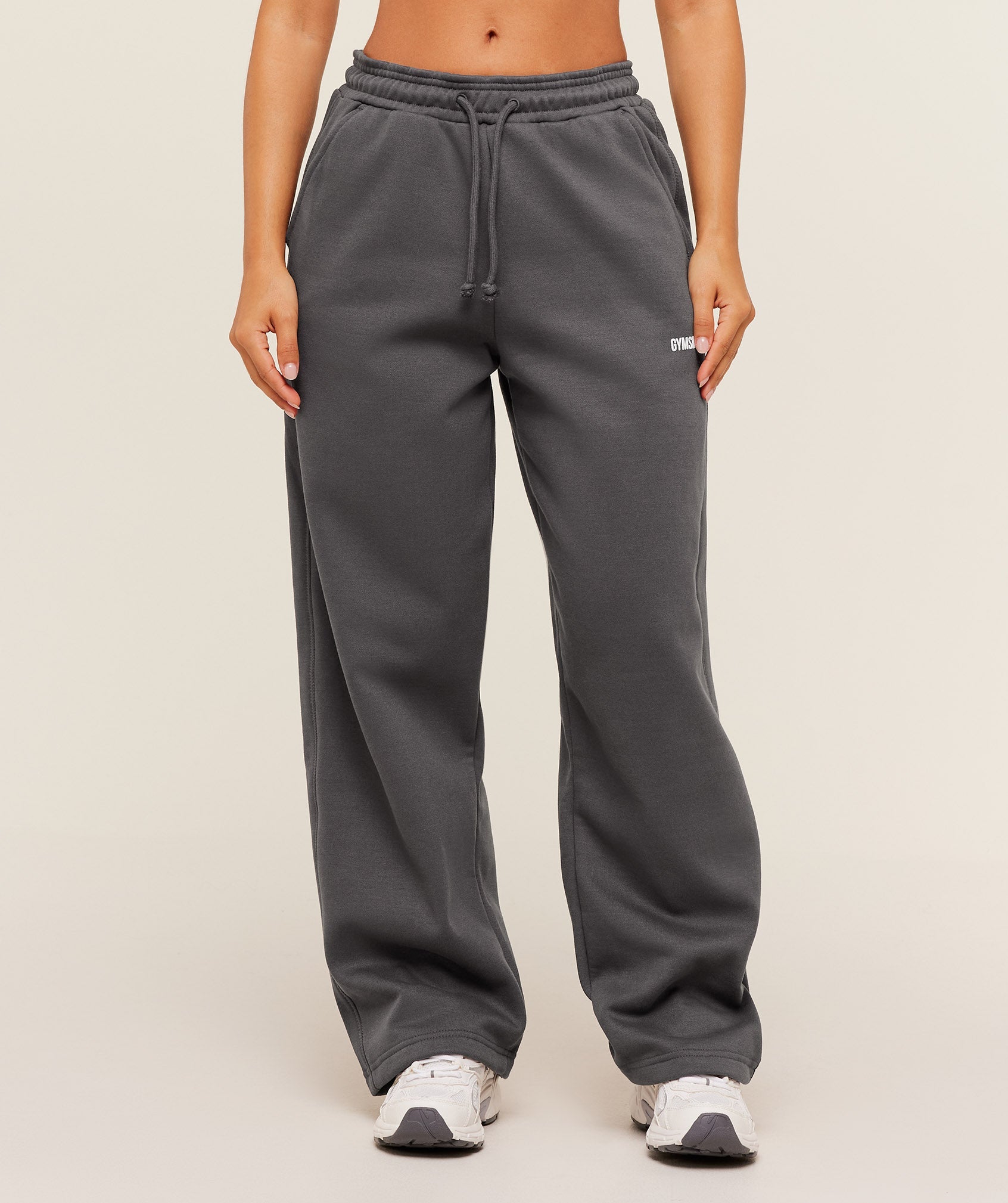 Gymshark Cosy Luxe Straight Leg Short Joggers - Onyx Grey