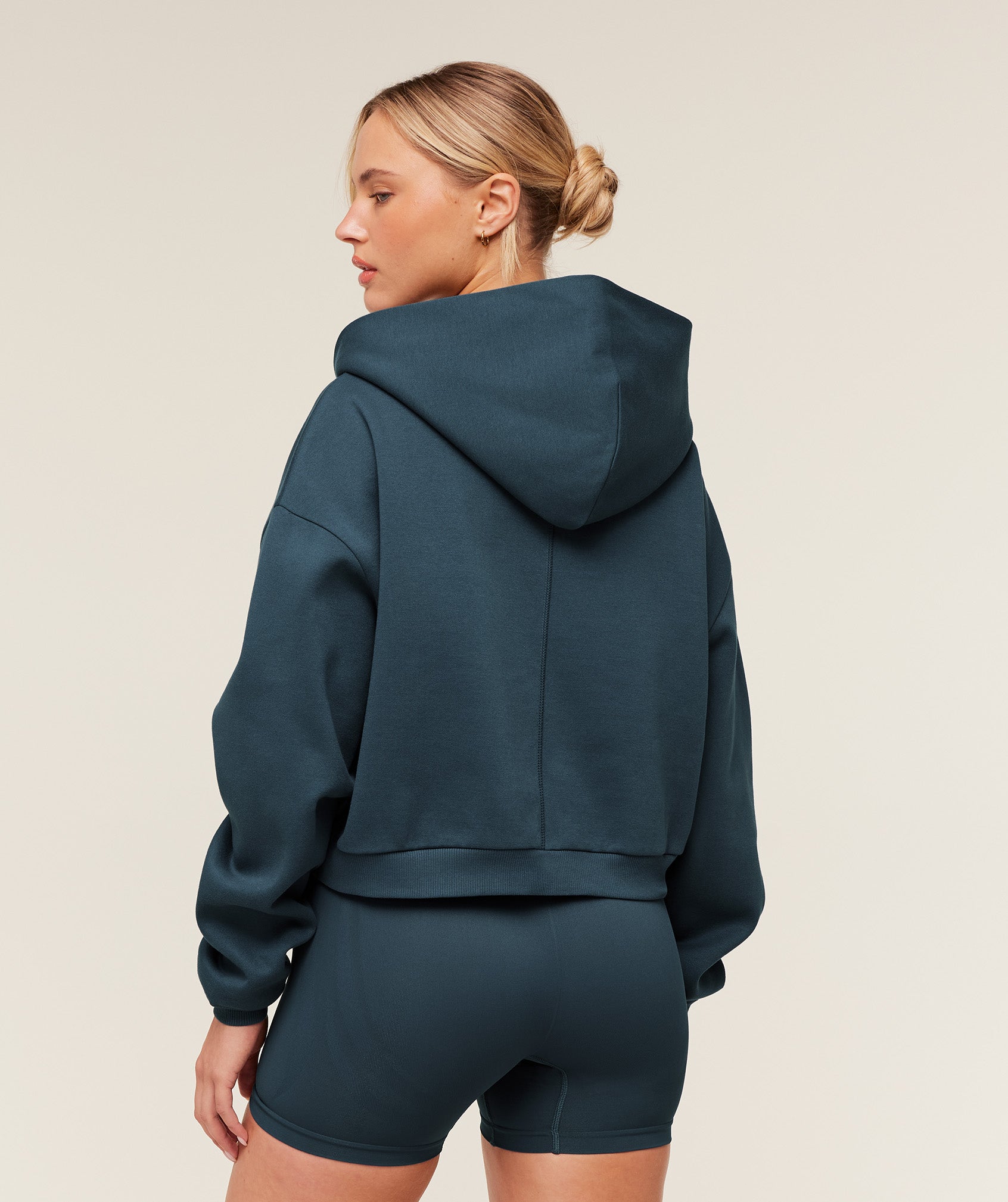 Gymshark Cosy Luxe Zip Through Hoodie - GS Stealth Blue