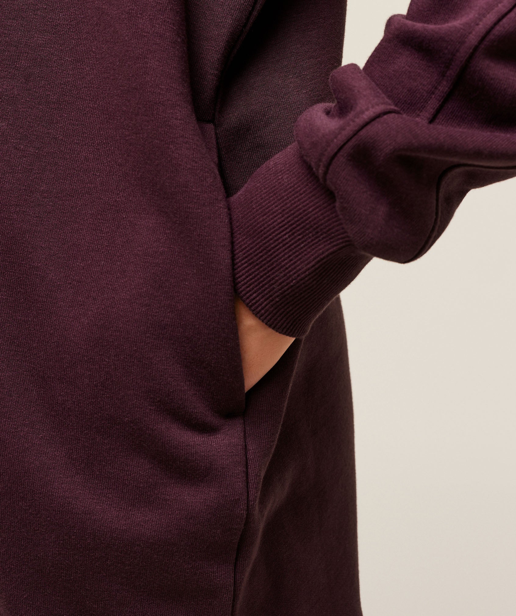 Gymshark Covered Longline Zip Up Hoodie - Cherry Purple