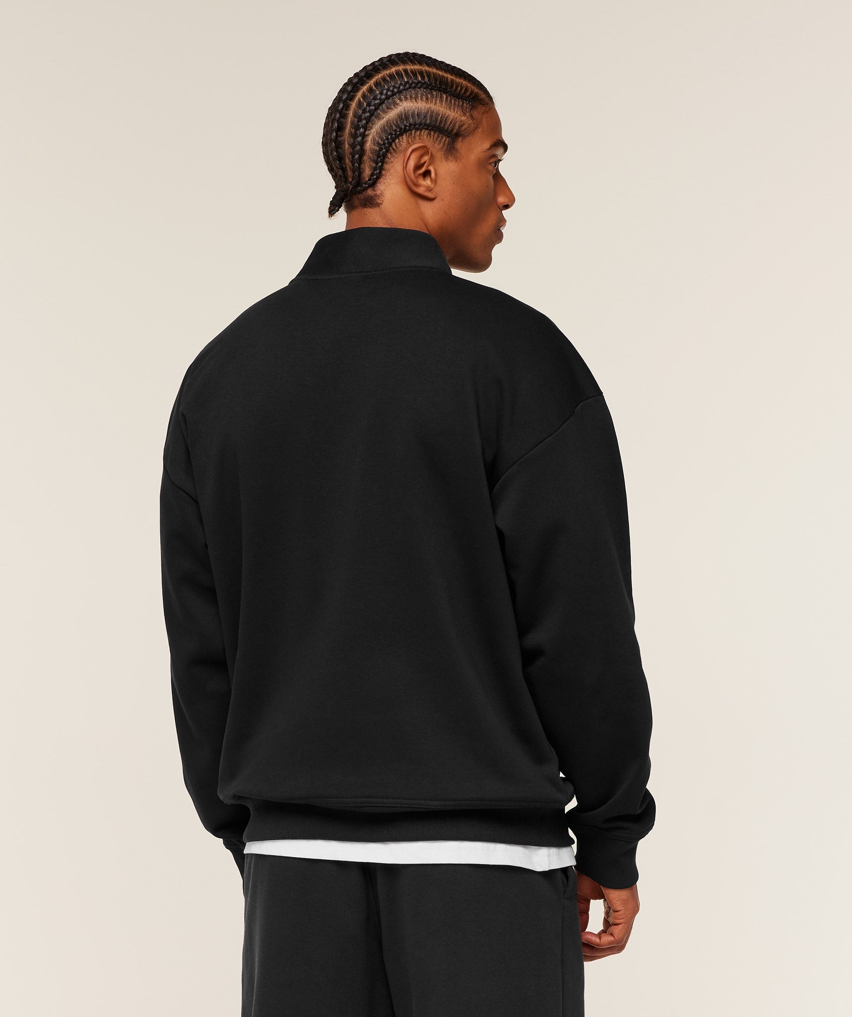 Gymshark Crest 1/4 Zip - GS Black