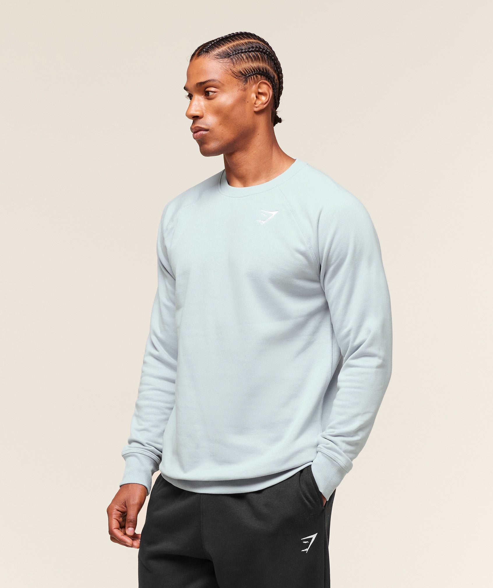 Gymshark Crest Crew - Smoke Blue