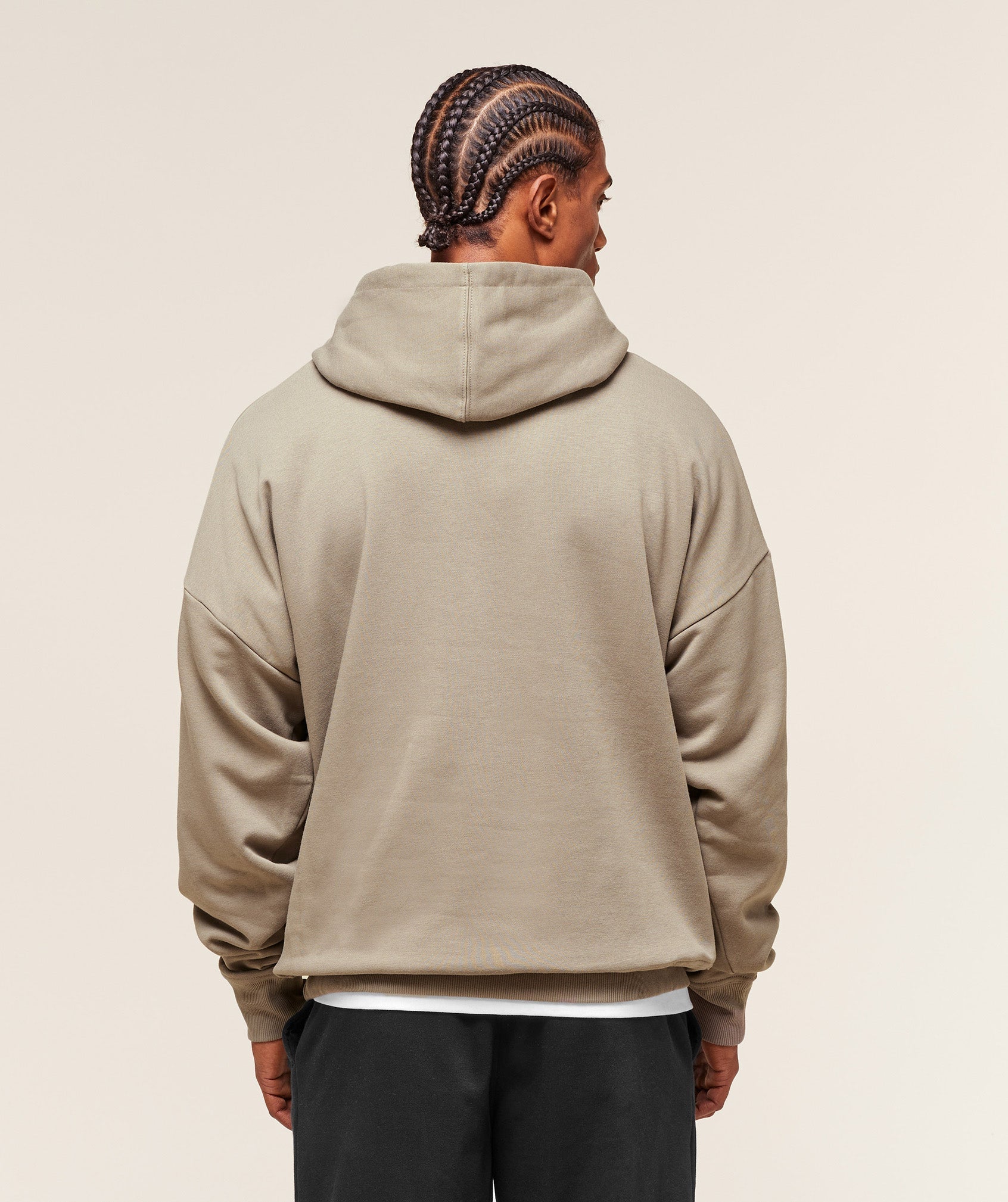 Gymshark Crest Oversized Hoodie - Linen Brown