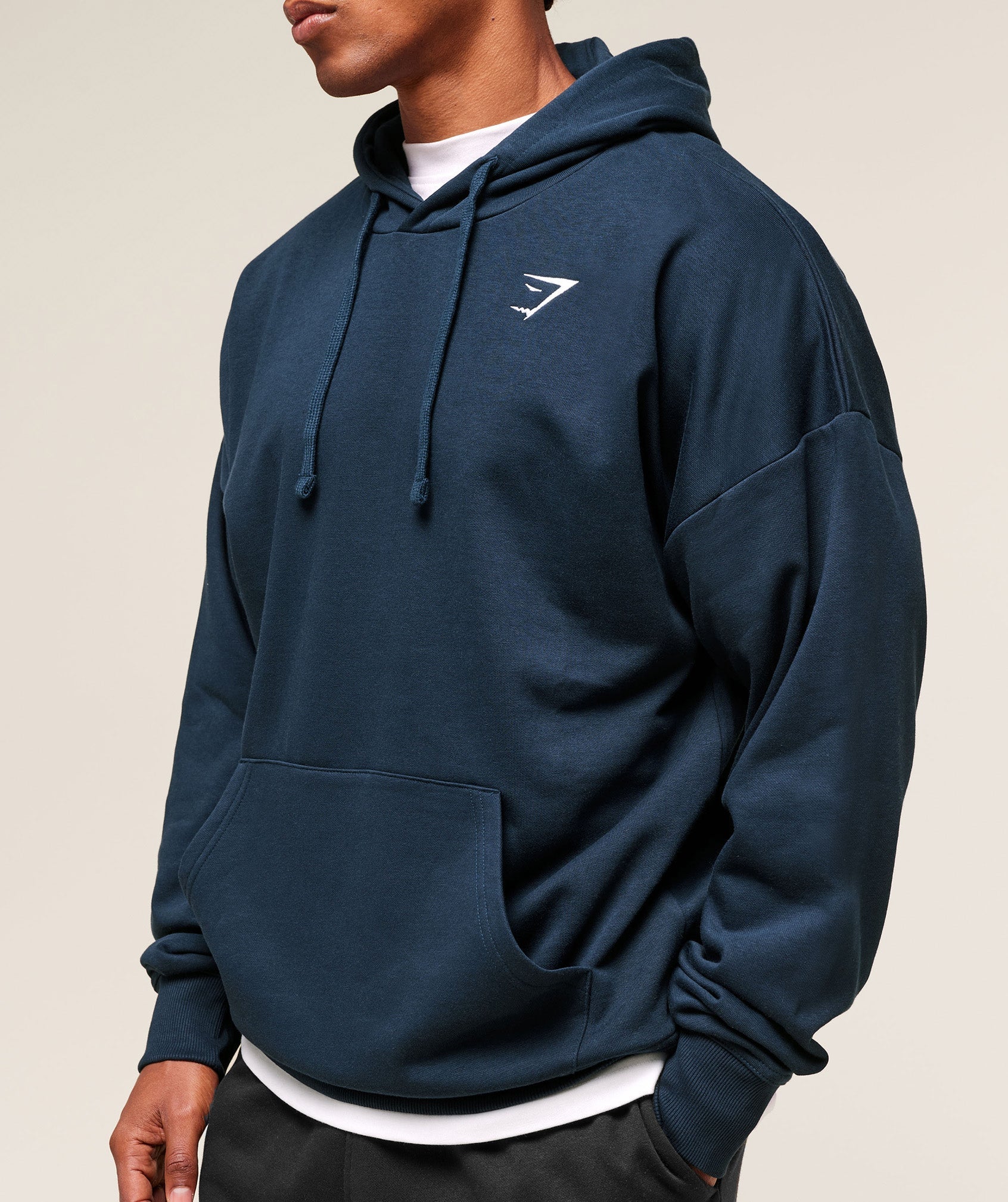 Gymshark Crest Oversized Hoodie - Navy