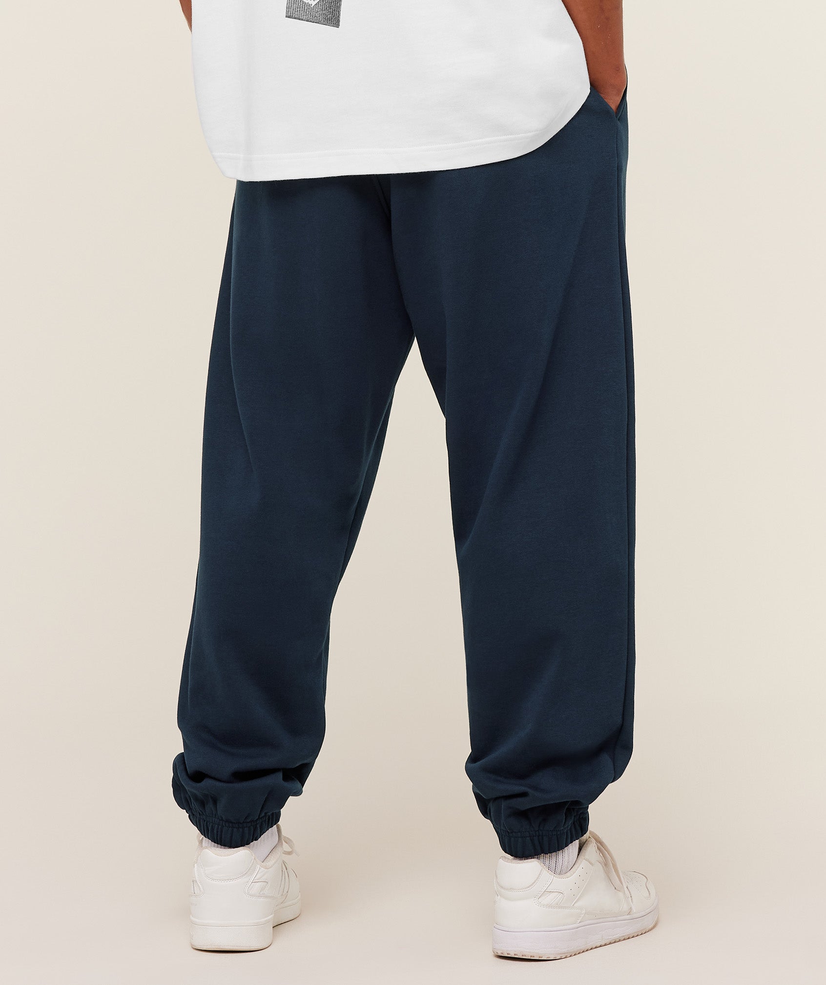 Gymshark Crest Oversized Joggers - GS Navy