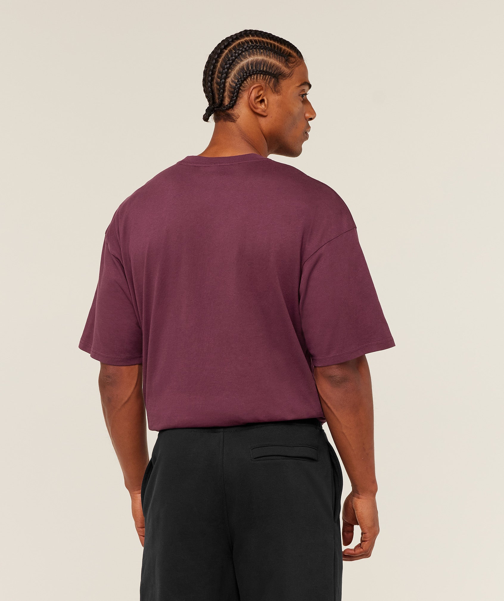 Gymshark Crest Oversized T-Shirt - GS Impact Burgundy