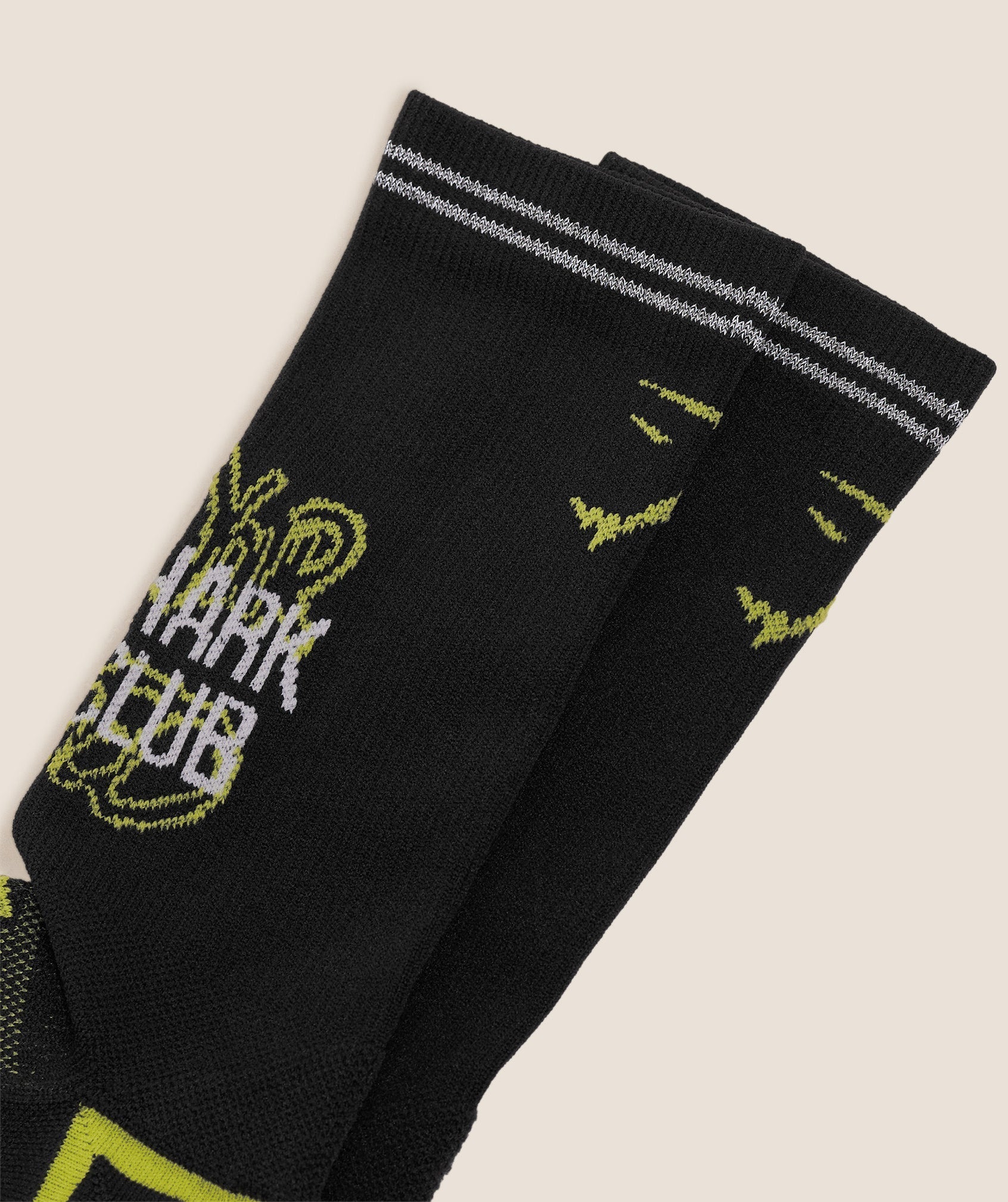 Gymshark Graphic Single Pack Crew Running Sock - Black