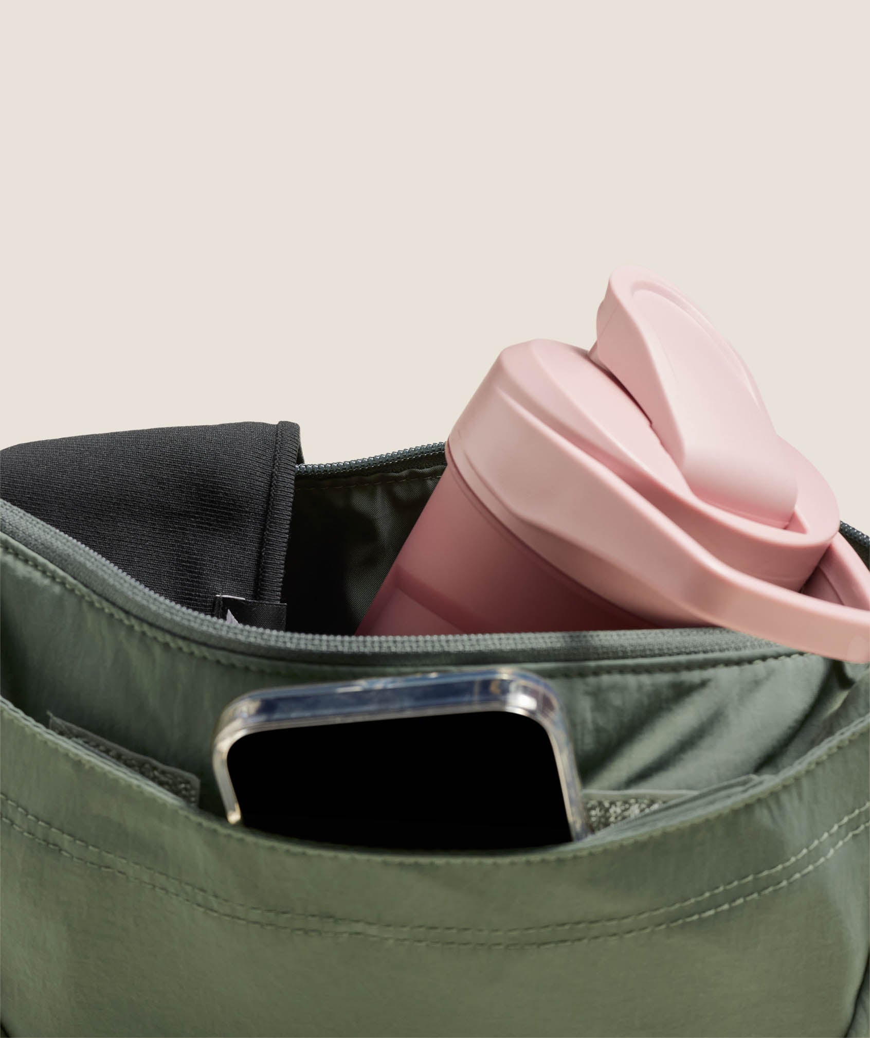 Gymshark Pleat Crossbody - Unit Green