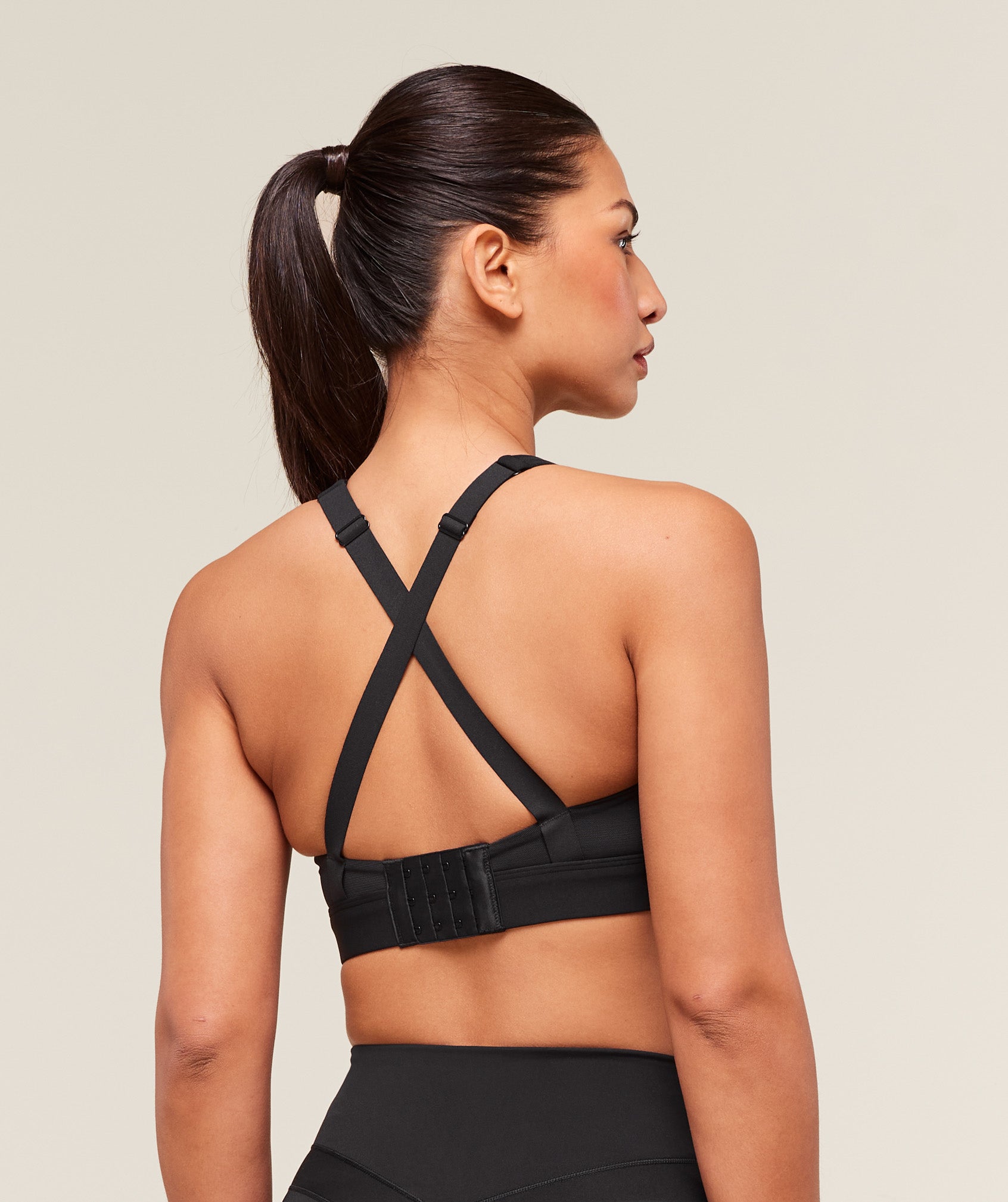 Gymshark Crossover Strap High Support Sports Bra - Black