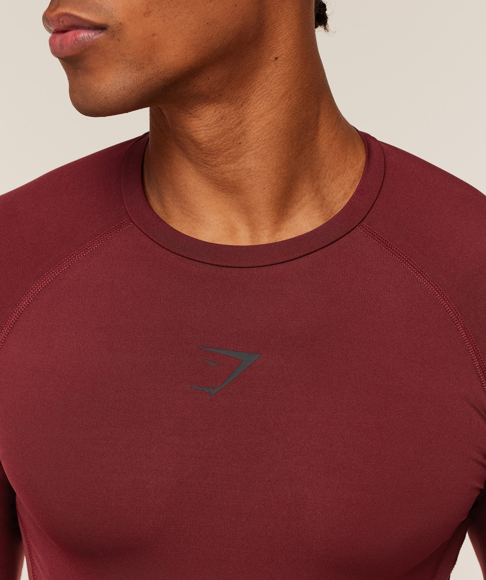 Gymshark Element Baselayer Long Sleeve T-Shirt - Sets Red