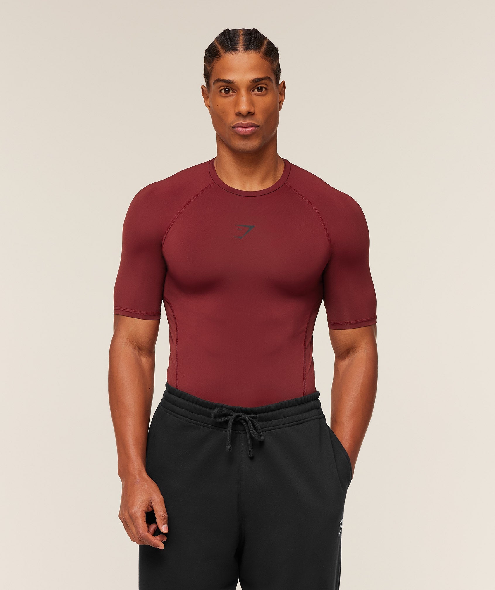 Gymshark Element Baselayer T-Shirt - Sets Red