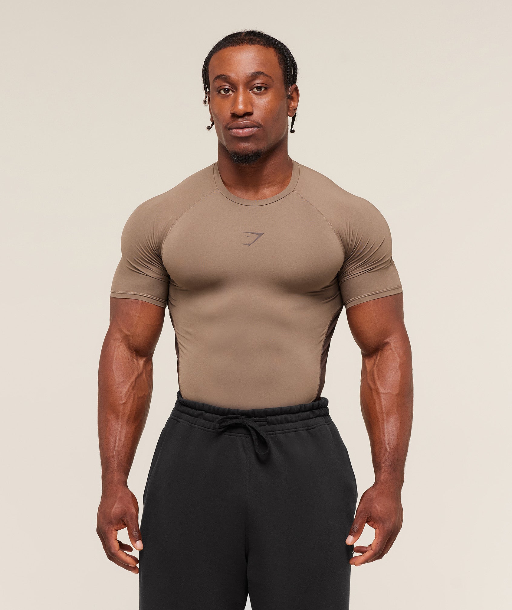 Gymshark Element Baselayer T-Shirt - Soul Brown/Archive Brown
