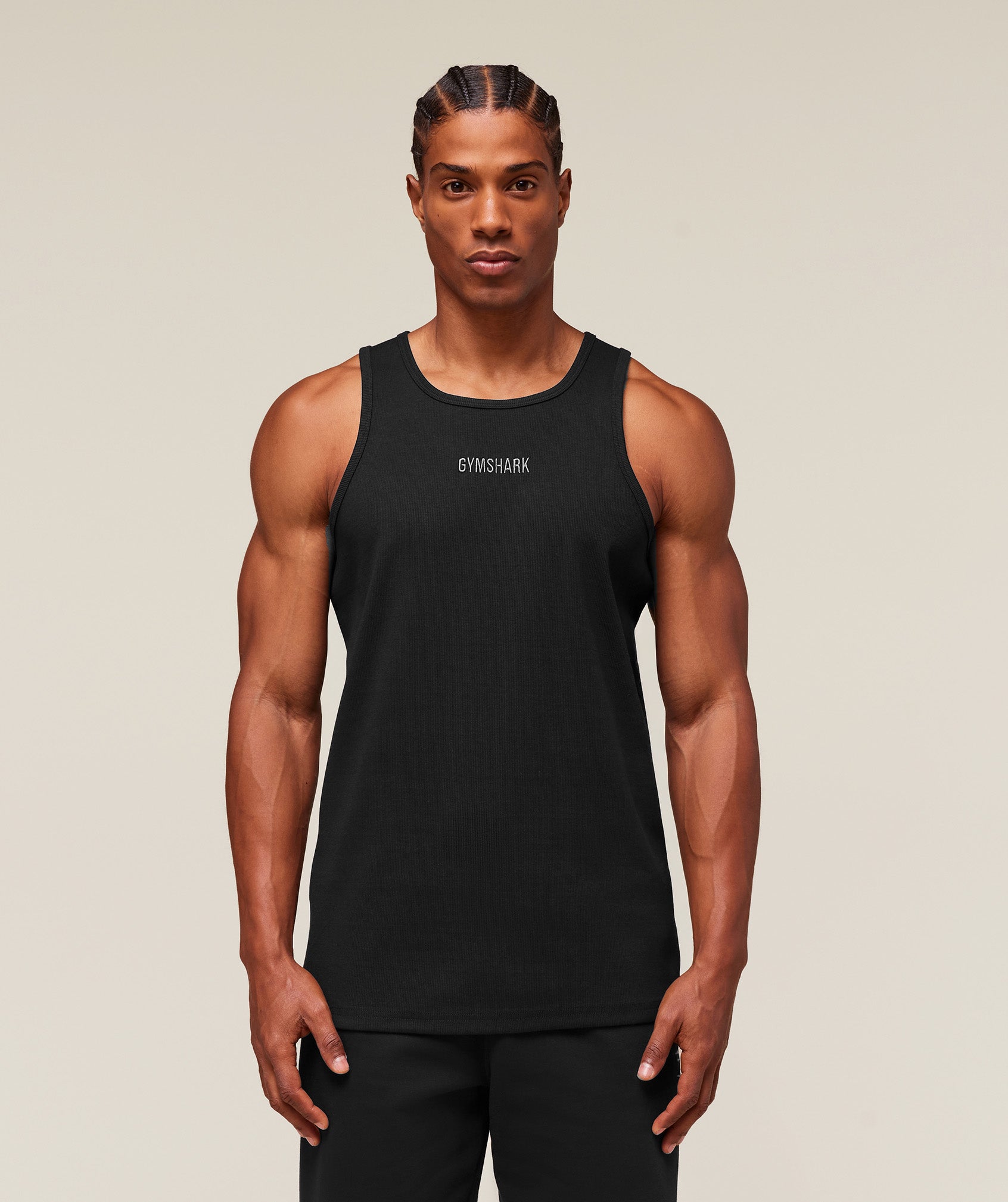 Gymshark Premium Ribbed Tank - Black