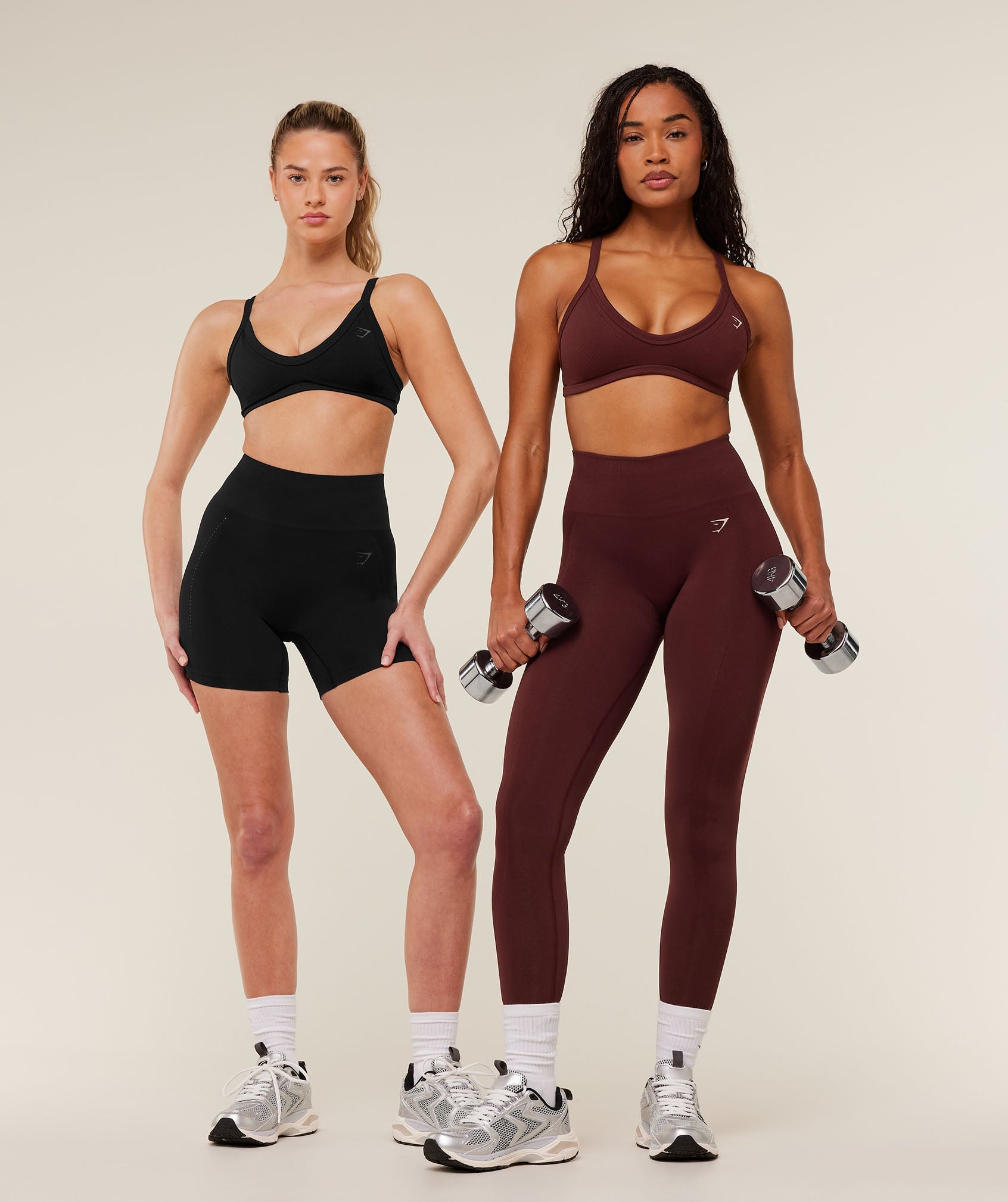 Gymshark Energise Seamless Leggings - Rich Maroon
